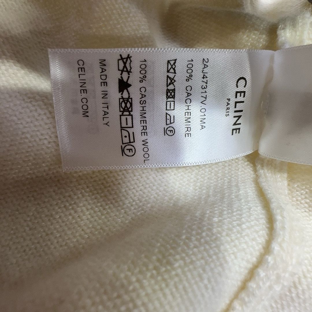 Celine CELINE Cashmere Striped Trim Cardigan Size XS Size XS / US 0-2 / IT 36-38 - 3 Thumbnail