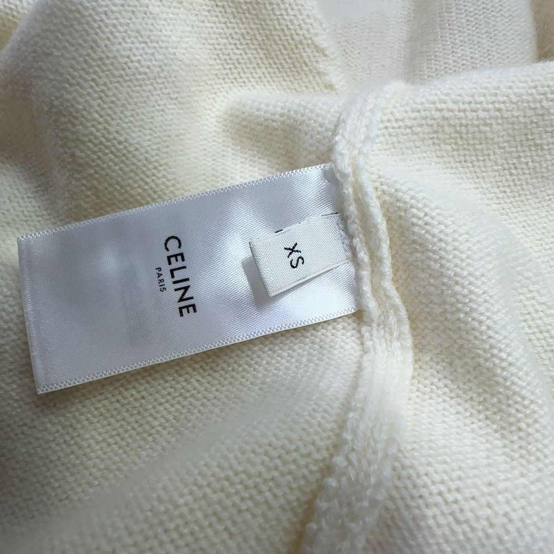 Celine CELINE Cashmere Striped Trim Cardigan Size XS Size XS / US 0-2 / IT 36-38 - 4 Thumbnail