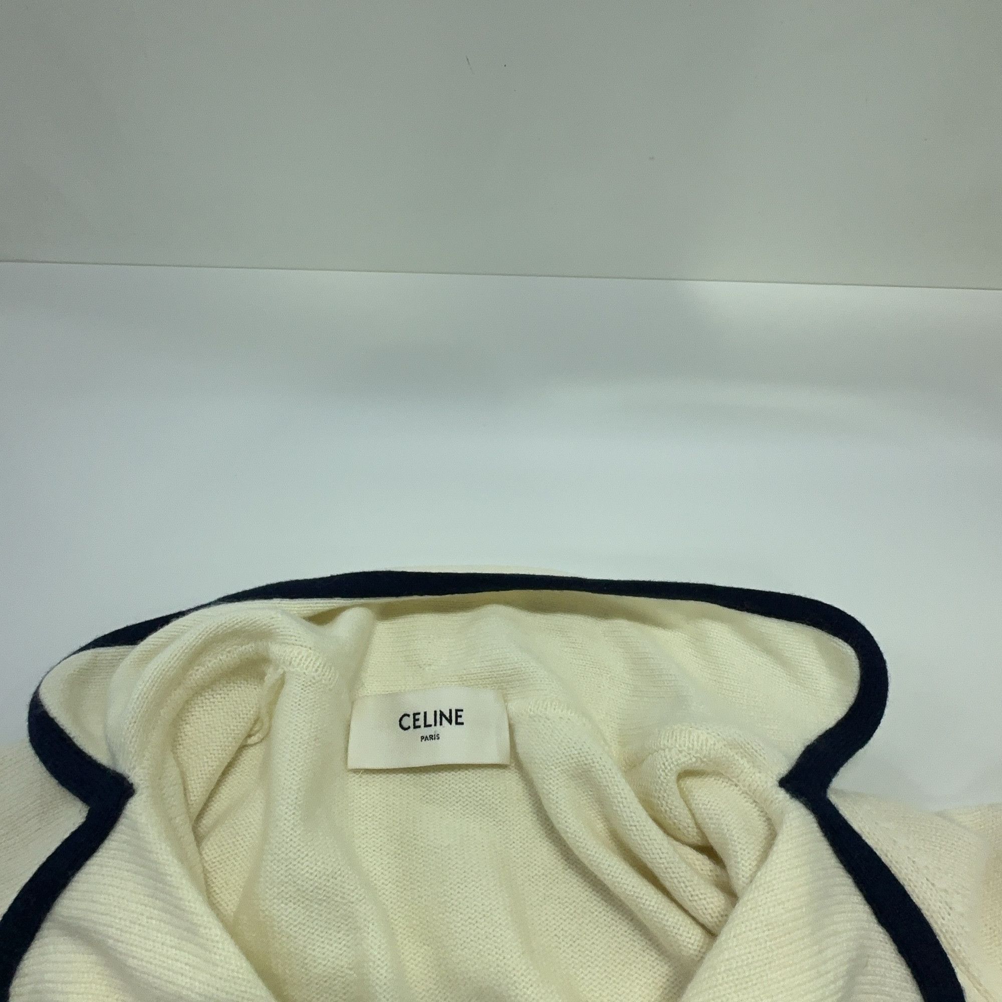 Celine CELINE Cashmere Striped Trim Cardigan Size XS Size XS / US 0-2 / IT 36-38 - 6 Thumbnail