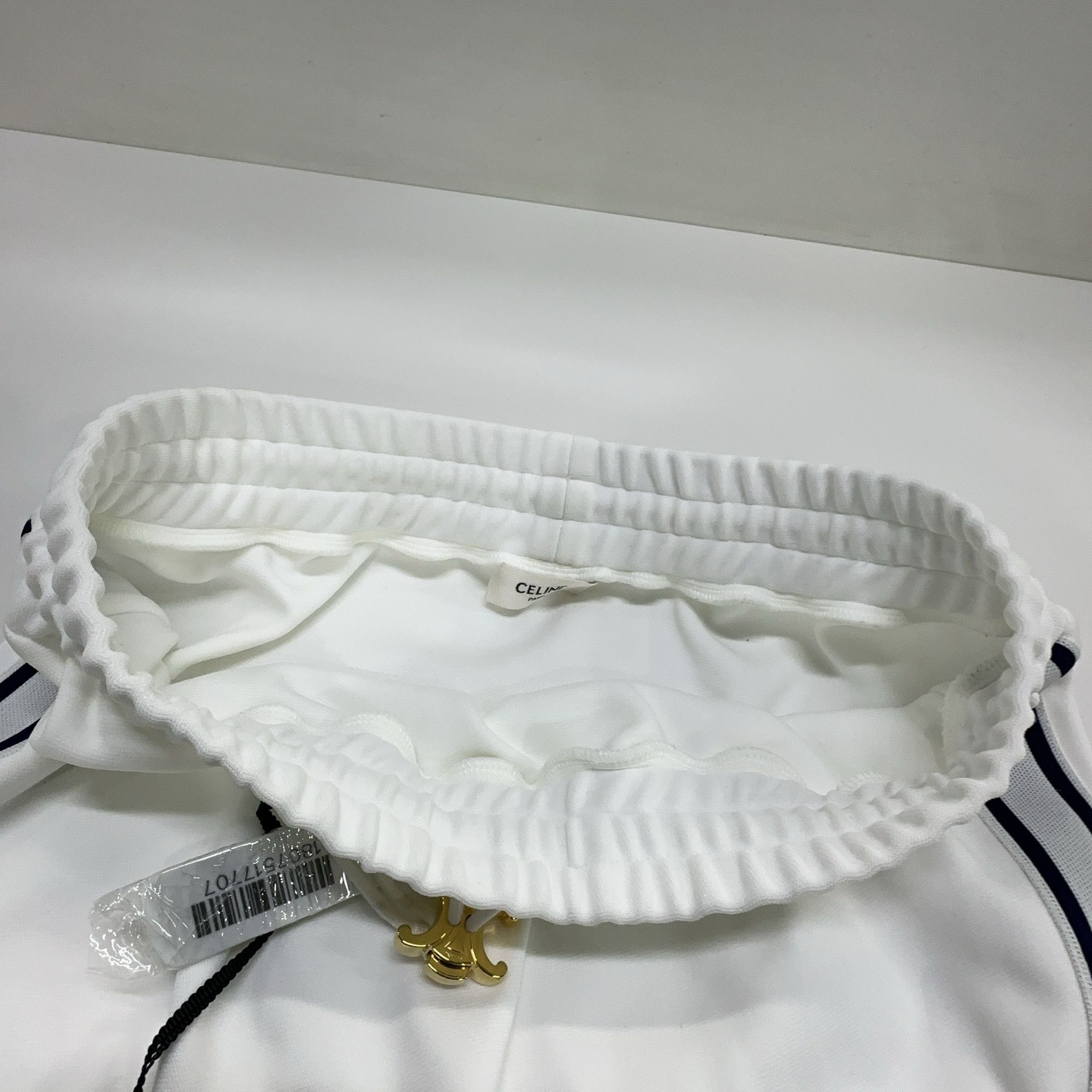 Celine Celine Logo Side Stripe Mini Skirt Size S Size 26" / US 2 / IT 38 - 8 Thumbnail