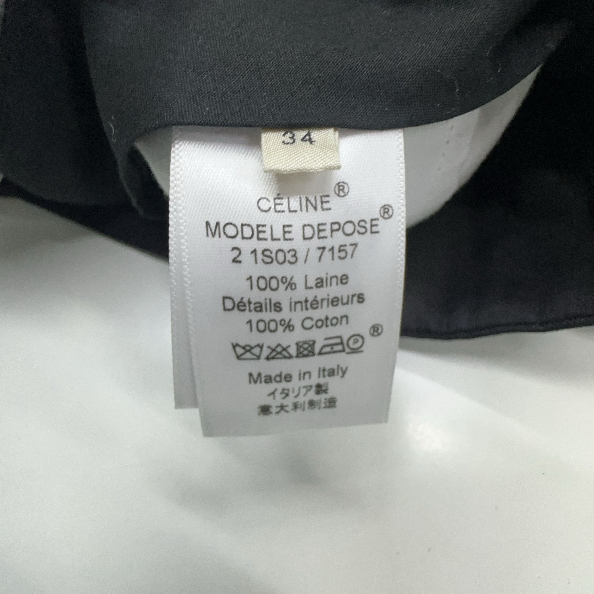 Celine Celine Wool Trousers Size 34 Size 25" / US 0 / IT 36 - 4 Thumbnail