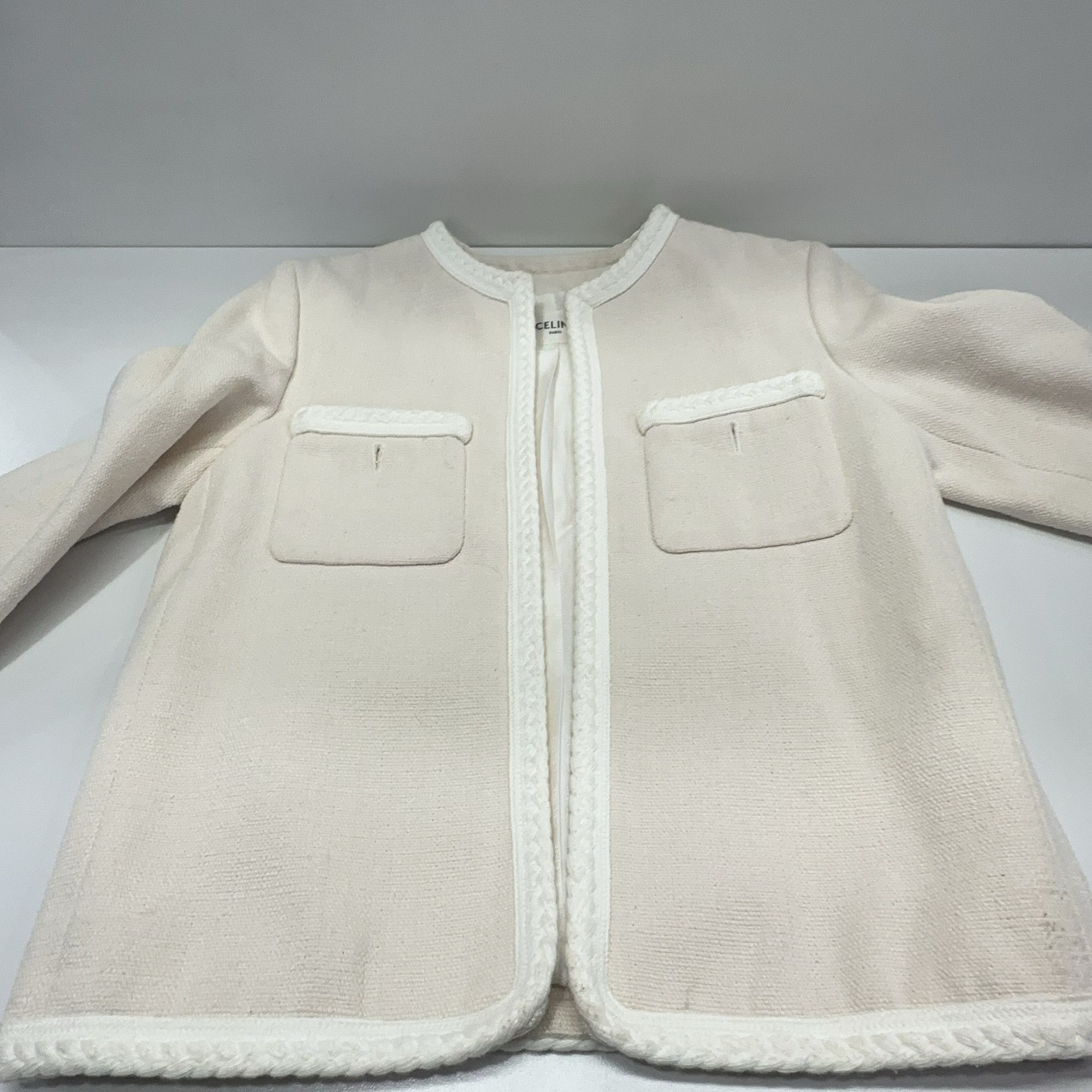 Celine Celine Braided Trim Silk Jacket Size 34 Size XS / US 0-2 / IT 36-38 - 7 Thumbnail