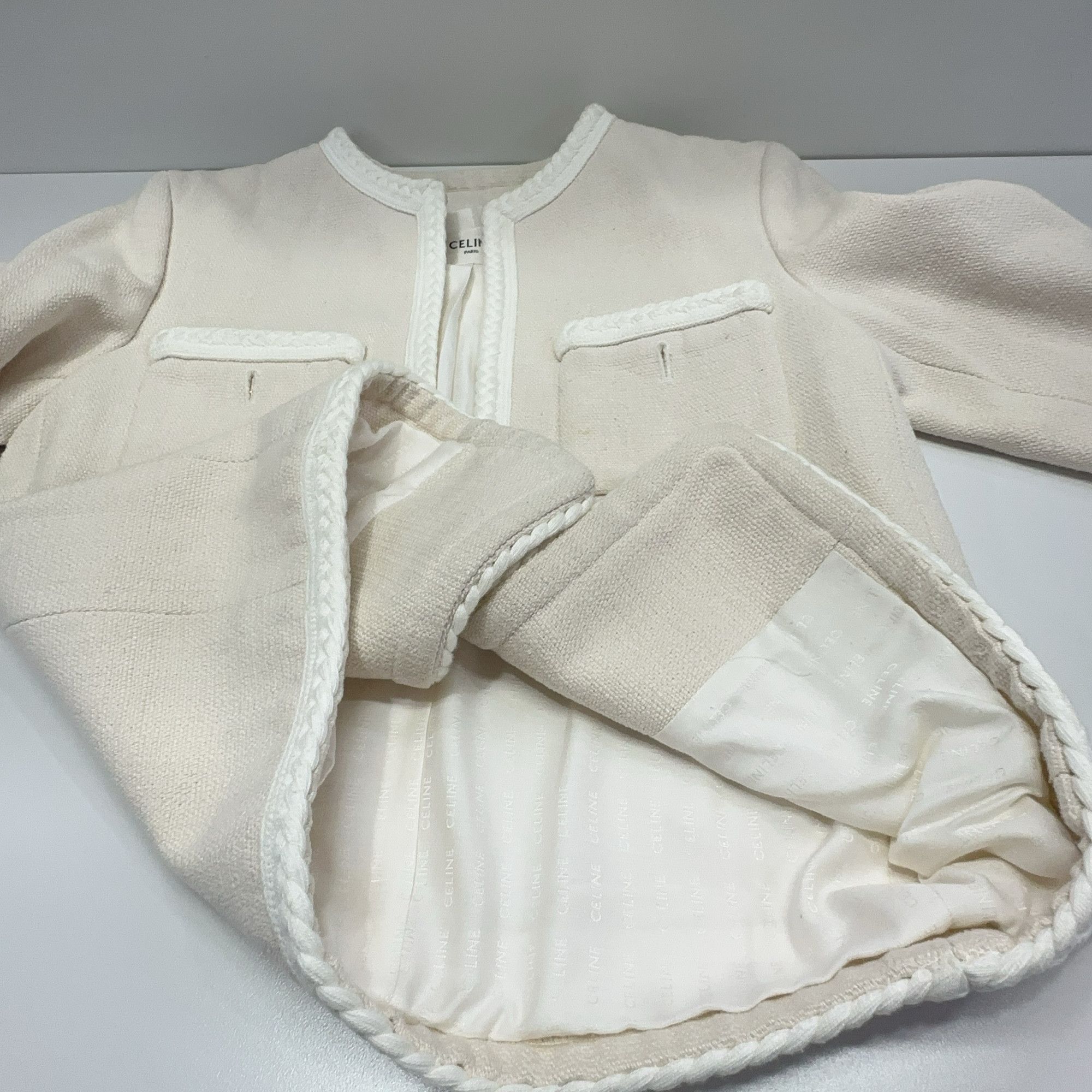 Celine Celine Braided Trim Silk Jacket Size 34 Size XS / US 0-2 / IT 36-38 - 8 Thumbnail