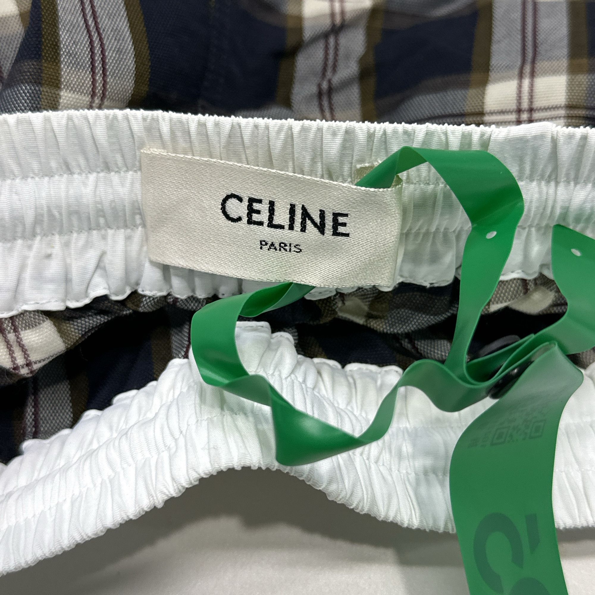 Celine CELINE Plaid Drawstring Shorts Size 34 Size 25" / US 0 / IT 36 - 3 Thumbnail