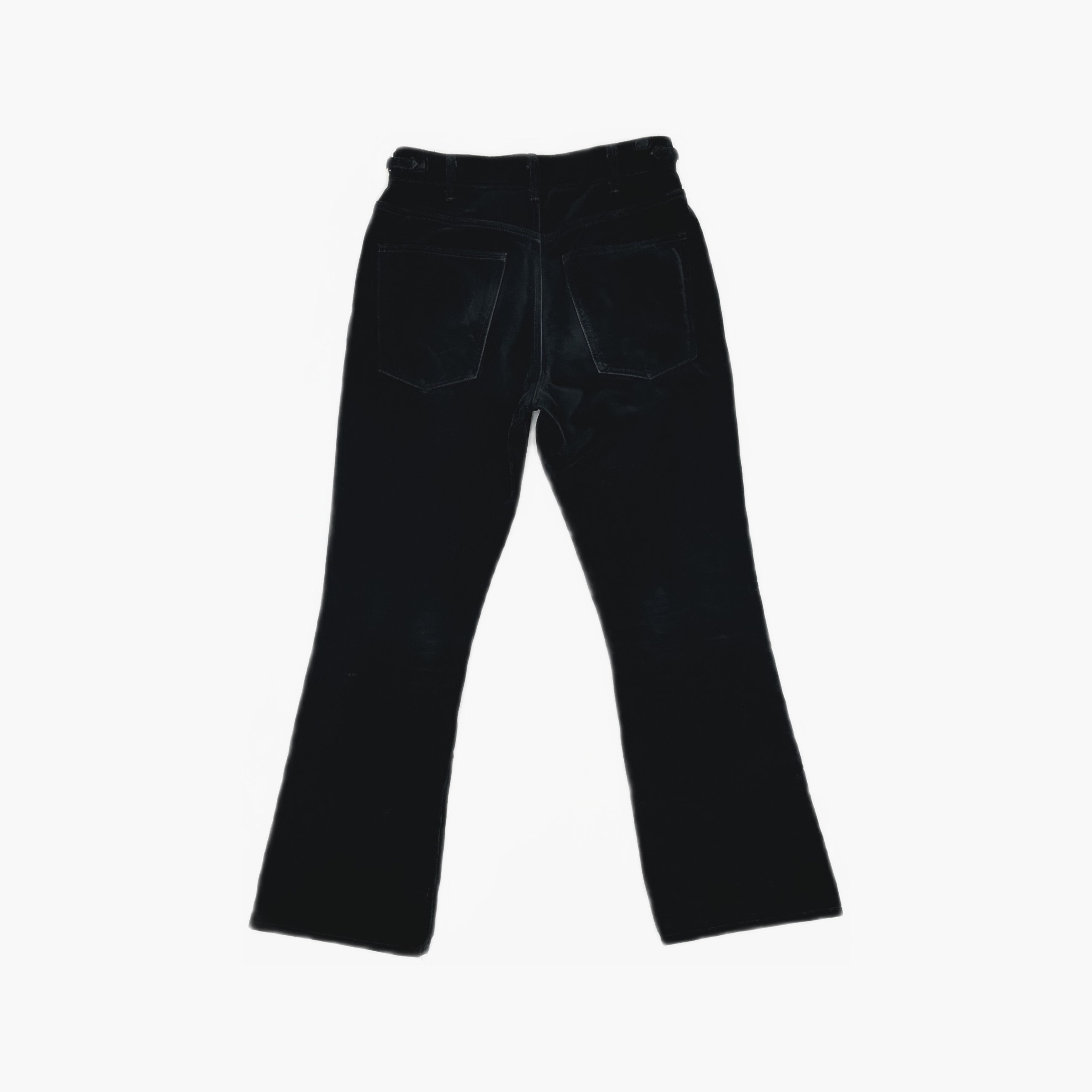Celine Celine Black Velvet Chain Detail Pants Size 28 Size 28" / US 6 / IT 42 - 2 Thumbnail