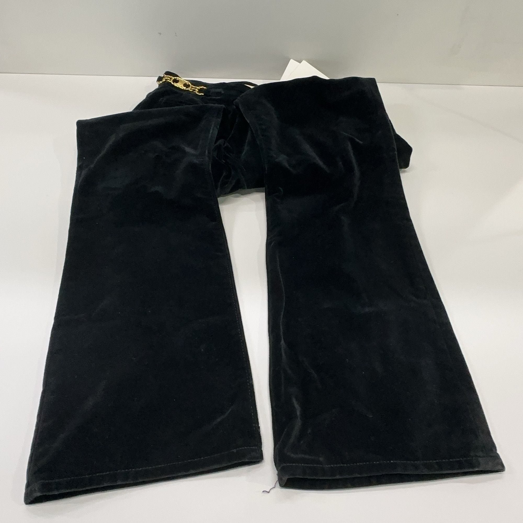 Celine Celine Black Velvet Chain Detail Pants Size 28 Size 28" / US 6 / IT 42 - 9 Thumbnail