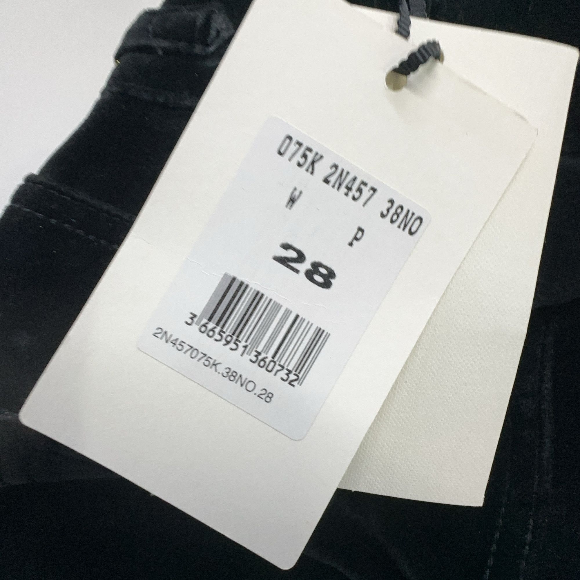 Celine Celine Black Velvet Chain Detail Pants Size 28 Size 28" / US 6 / IT 42 - 3 Thumbnail