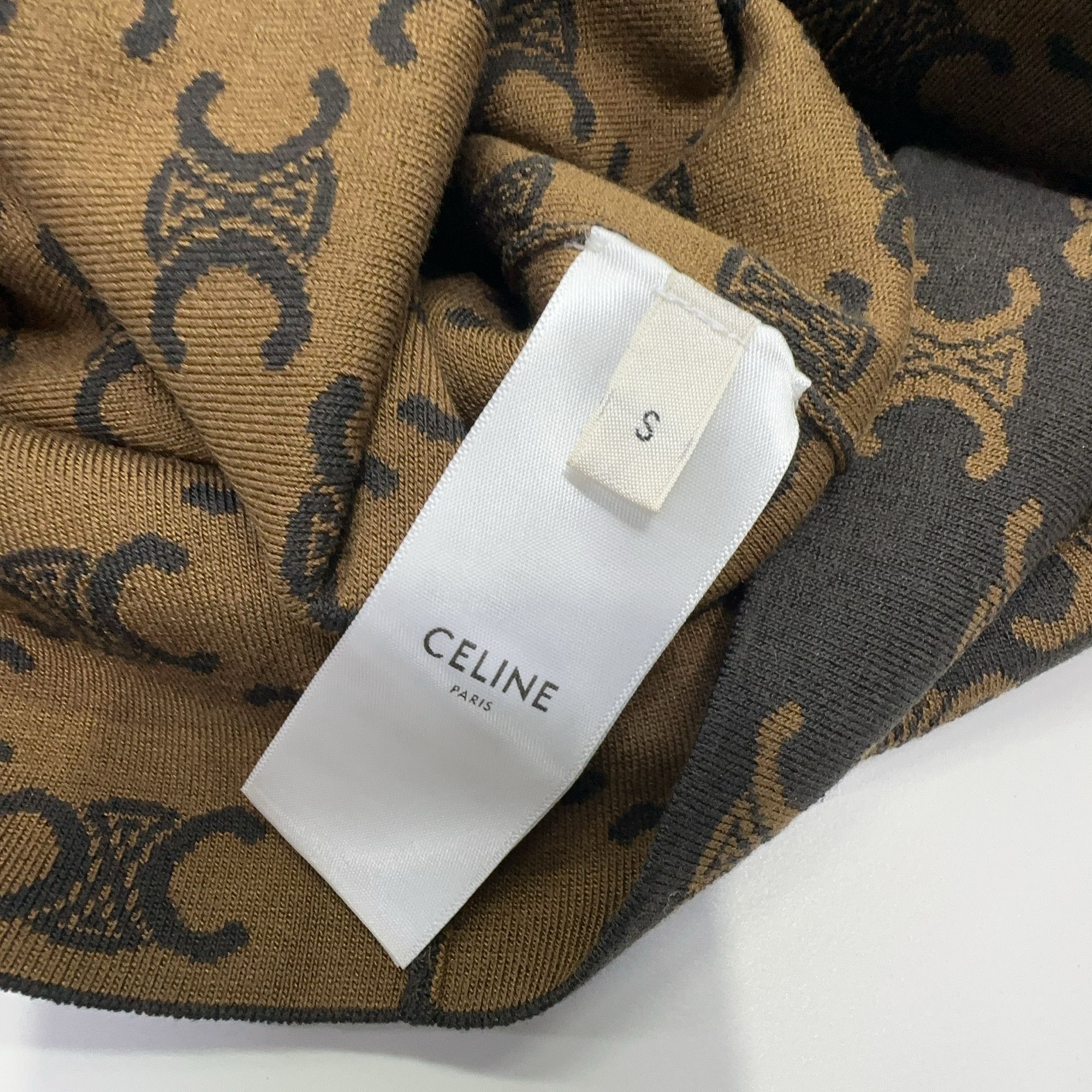 Celine Celine Triomphe Logo Knit Mini Skirt Size S Size 26" / US 2 / IT 38 - 3 Thumbnail