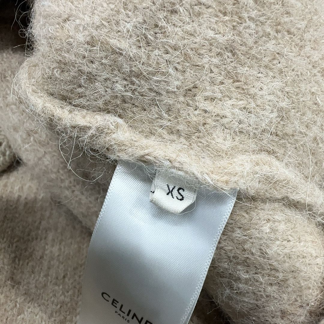 Celine Celine Alpaca Blend Round Neck Jacket Size XS Size XS / US 0-2 / IT 36-38 - 4 Thumbnail