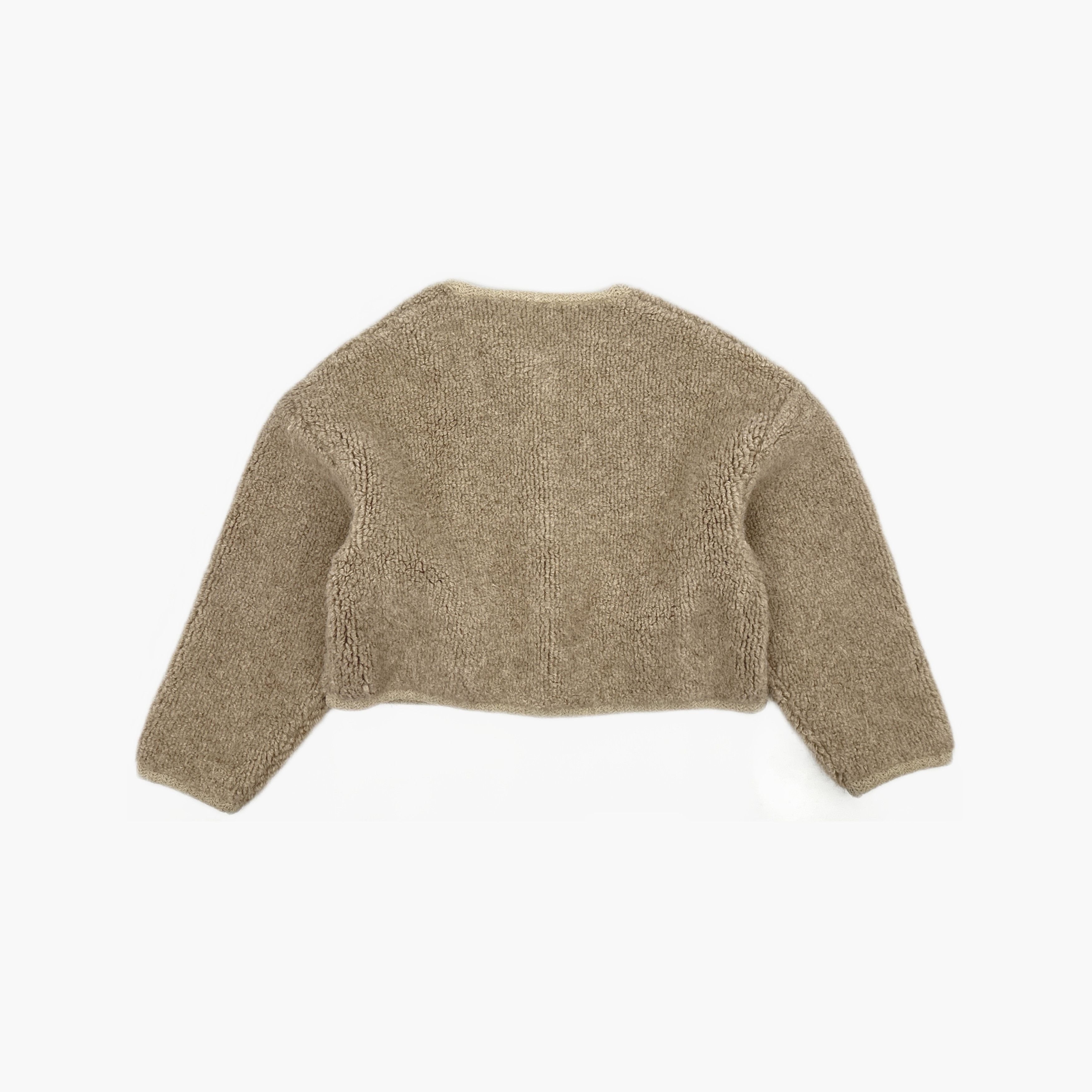 Celine Celine Alpaca Blend Round Neck Jacket Size XS Size XS / US 0-2 / IT 36-38 - 2 Thumbnail