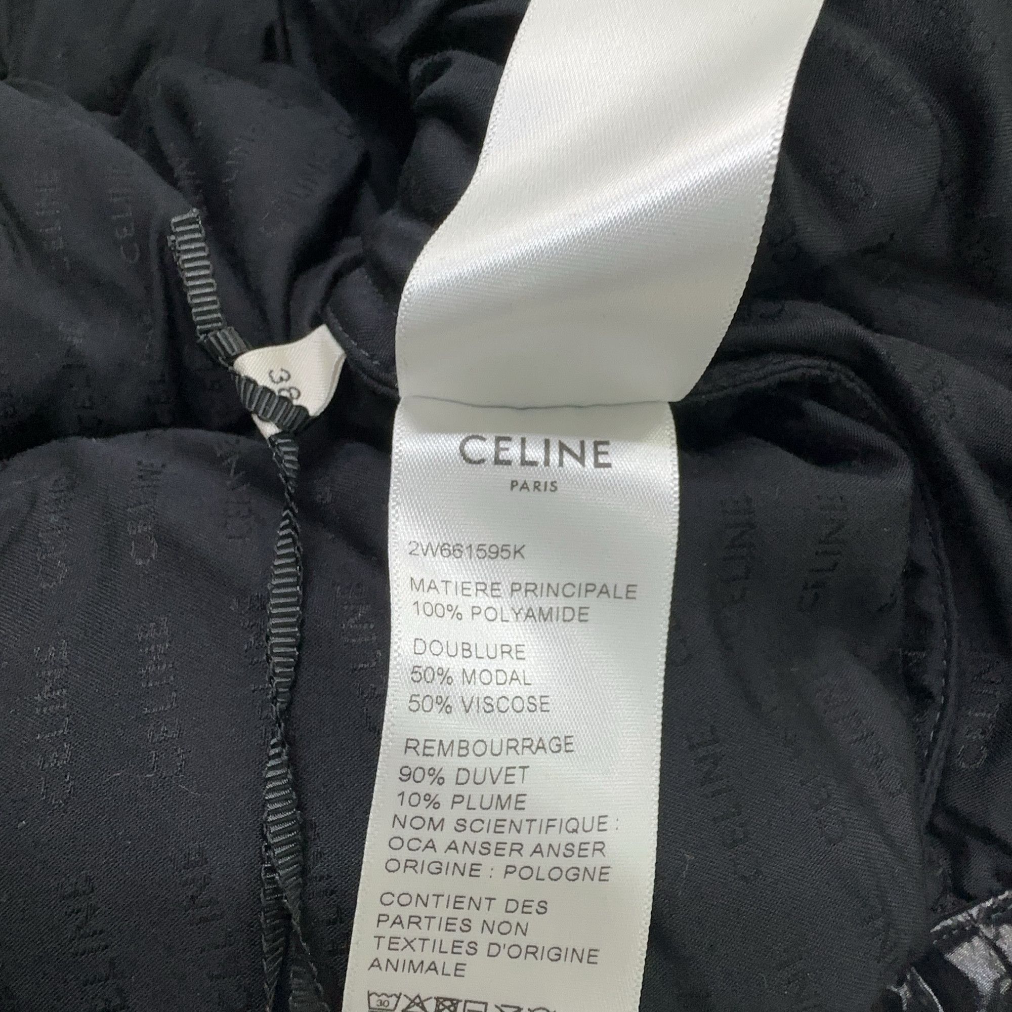Celine Celine Triomphe Hooded Down Jacket Size 38 Size S / US 4 / IT 40 - 3 Thumbnail