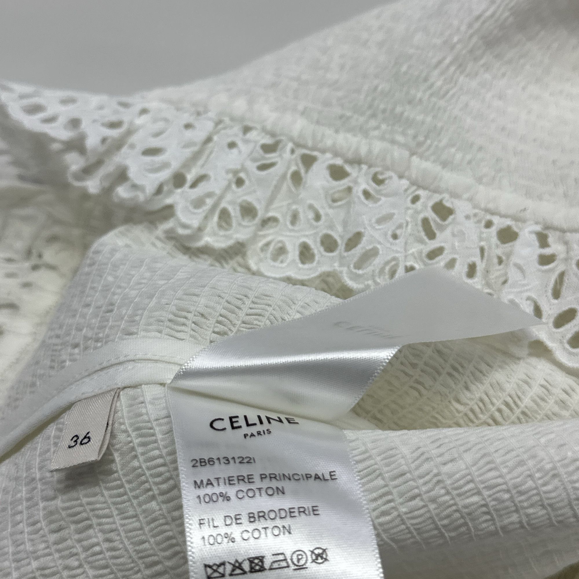 Celine Celine Smocked Cotton Tank Top Size 36 Size XS / US 0-2 / IT 36-38 - 5 Thumbnail