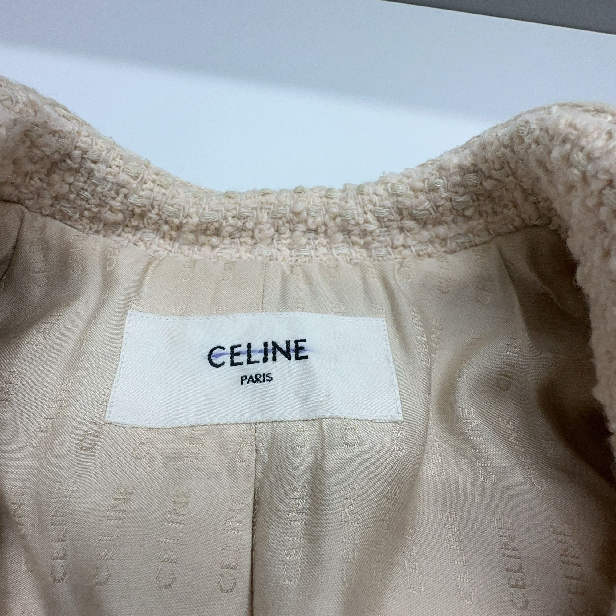 Celine Celine Bouclé Officer Jacket Size 36 Size XS / US 0-2 / IT 36-38 - 6 Thumbnail