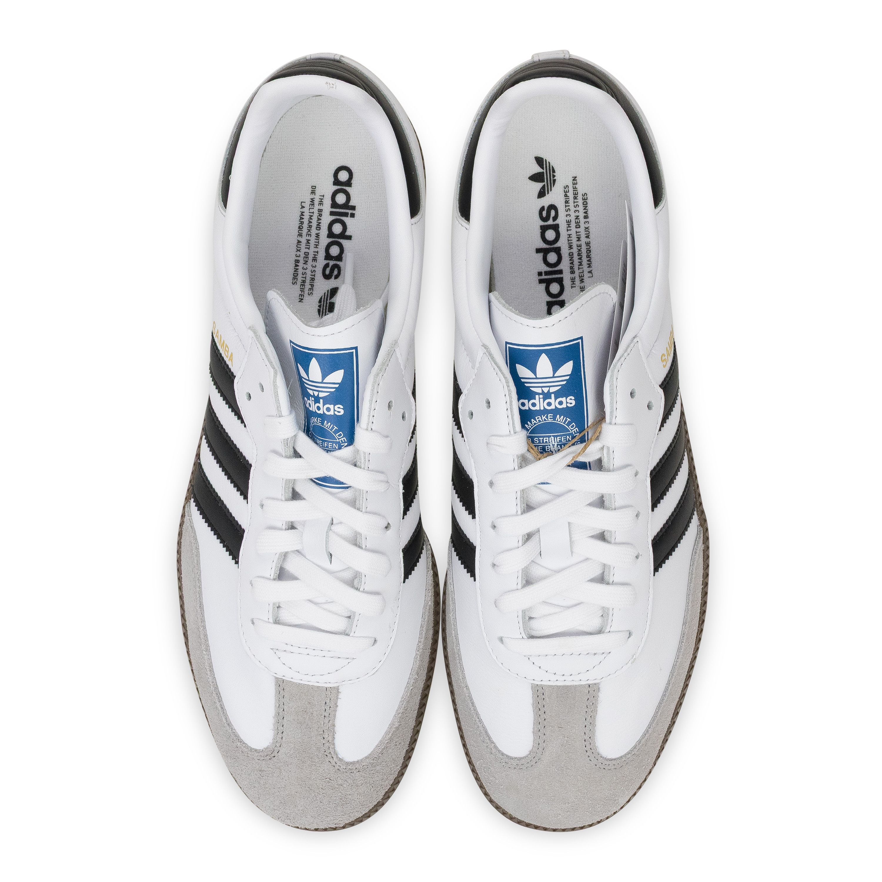 Adidas Adidas WHITE/BLACK/GRAY SAMBA OG SNEAKERS SIZE 9.5 Size US 9.5 / EU 42-43 - 4 Thumbnail