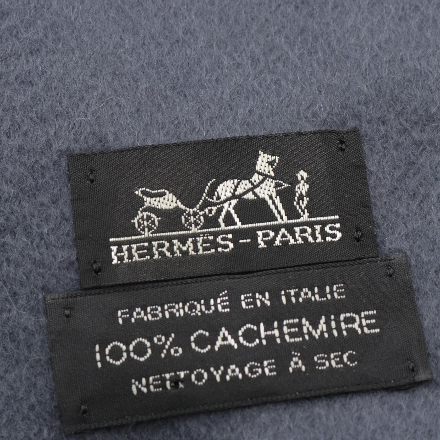 Hermes Hermes Hermes Cashmere Large Stole Textile Shawl DUTY FREE for USA Size ONE SIZE - 3 Thumbnail