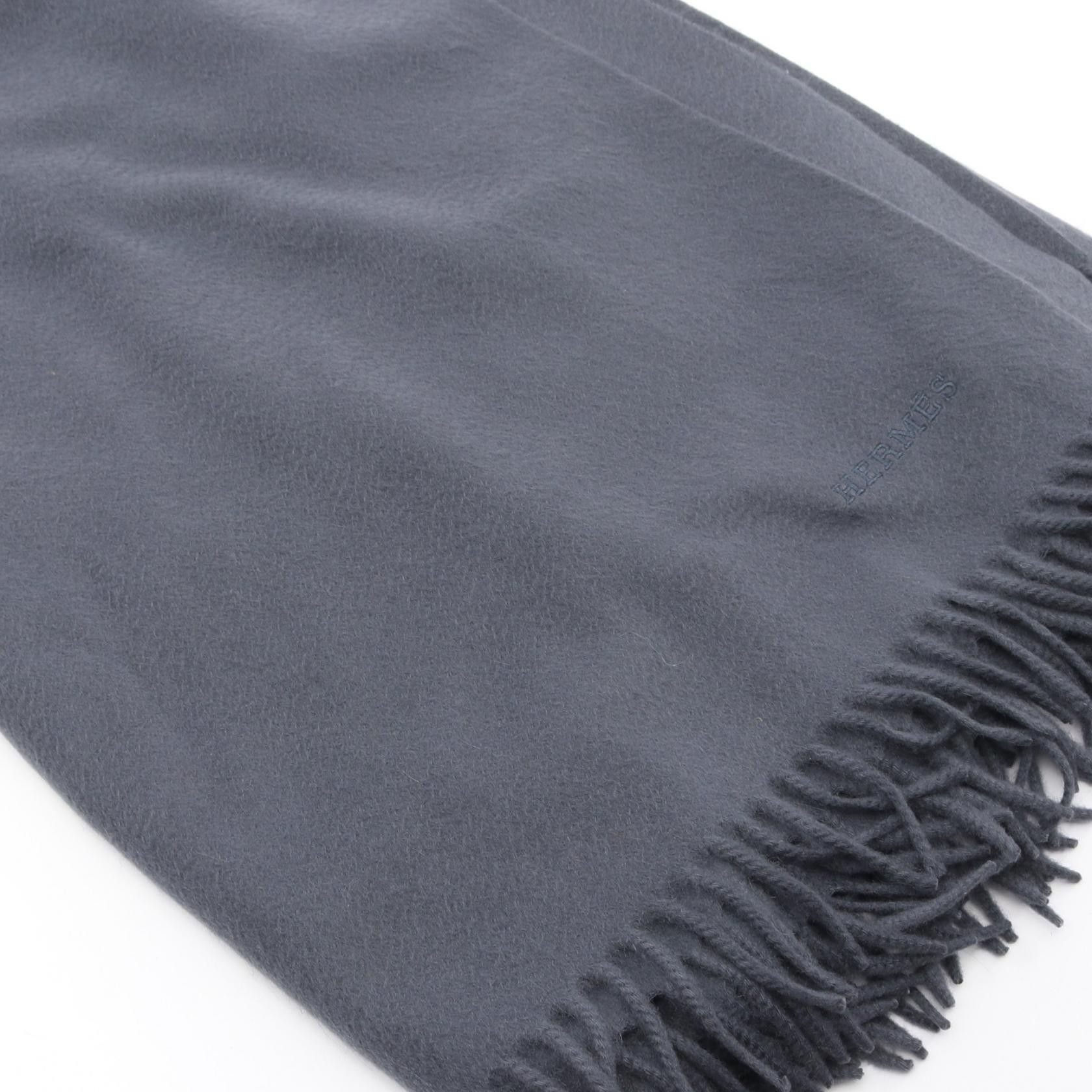 Hermes Hermes Hermes Cashmere Large Stole Textile Shawl DUTY FREE for USA Size ONE SIZE - 2 Thumbnail