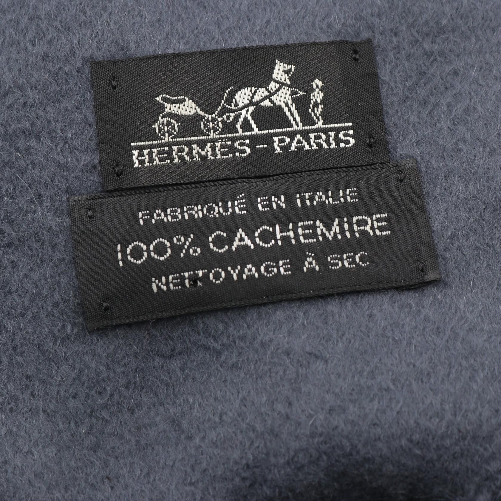 Hermes Hermes Hermes Cashmere Large Stole Textile Shawl DUTY FREE for USA Size ONE SIZE - 4 Thumbnail