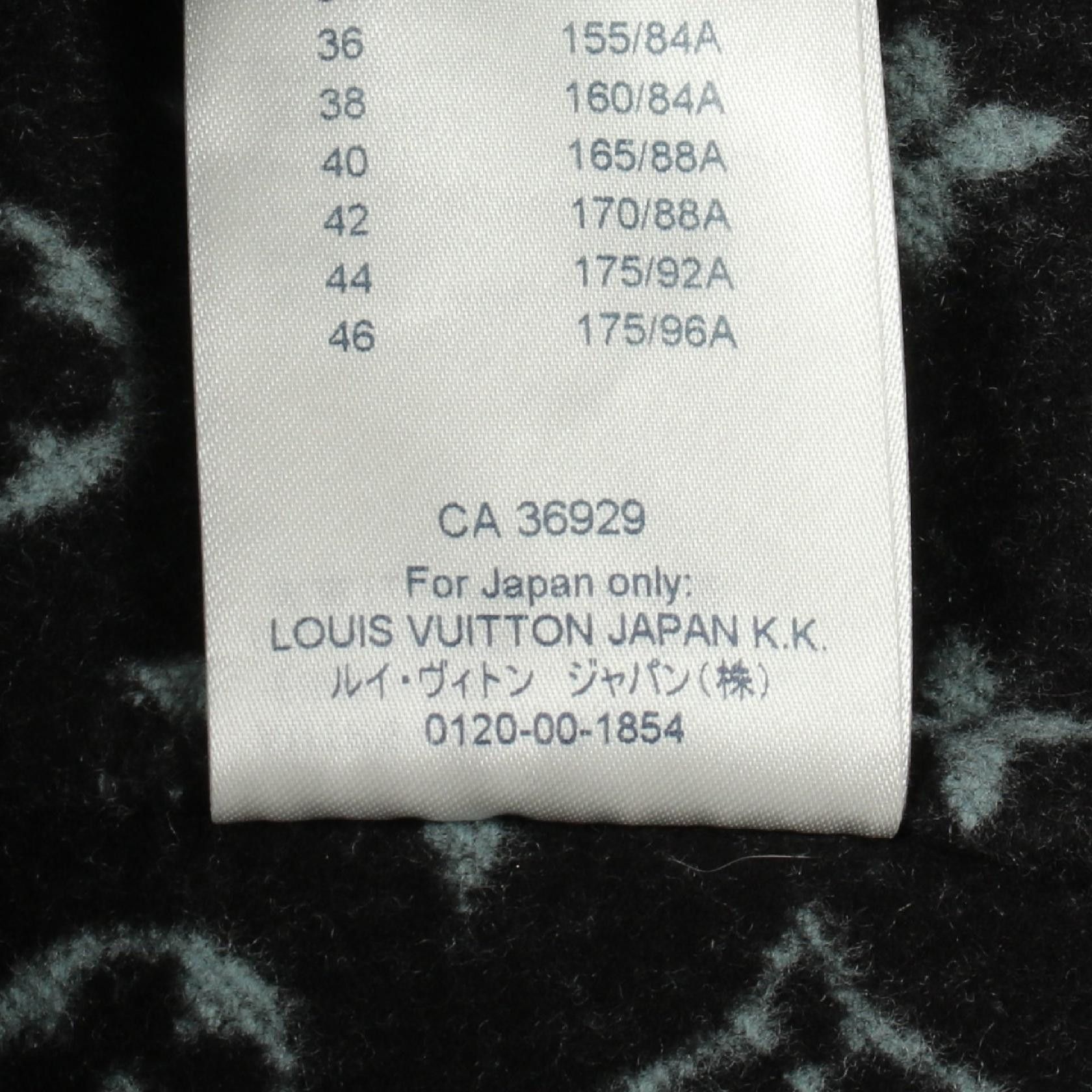 Louis Vuitton Louis Vuitton Louis Vuitton Monogram Wool Coat Textile Outerwear RW181WQWEFECO06 DUTY FREE for USA Size ONE SIZE - 4 Thumbnail