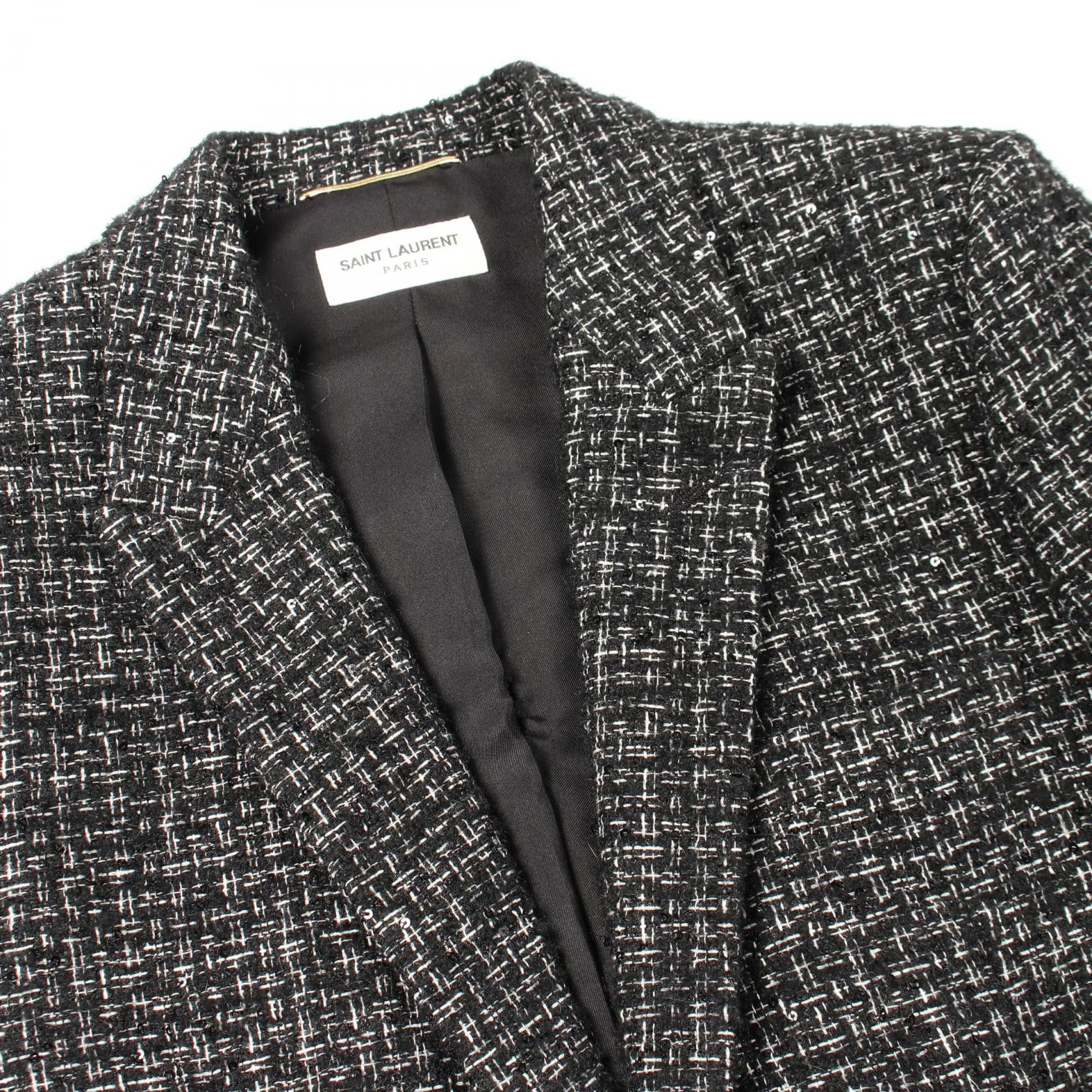 Yves Saint Laurent Yves Saint Laurent Saint Laurent Paris Tweed Sequin Jacket Textile Outerwear DUTY FREE for USA Size ONE SIZE - 10 Thumbnail