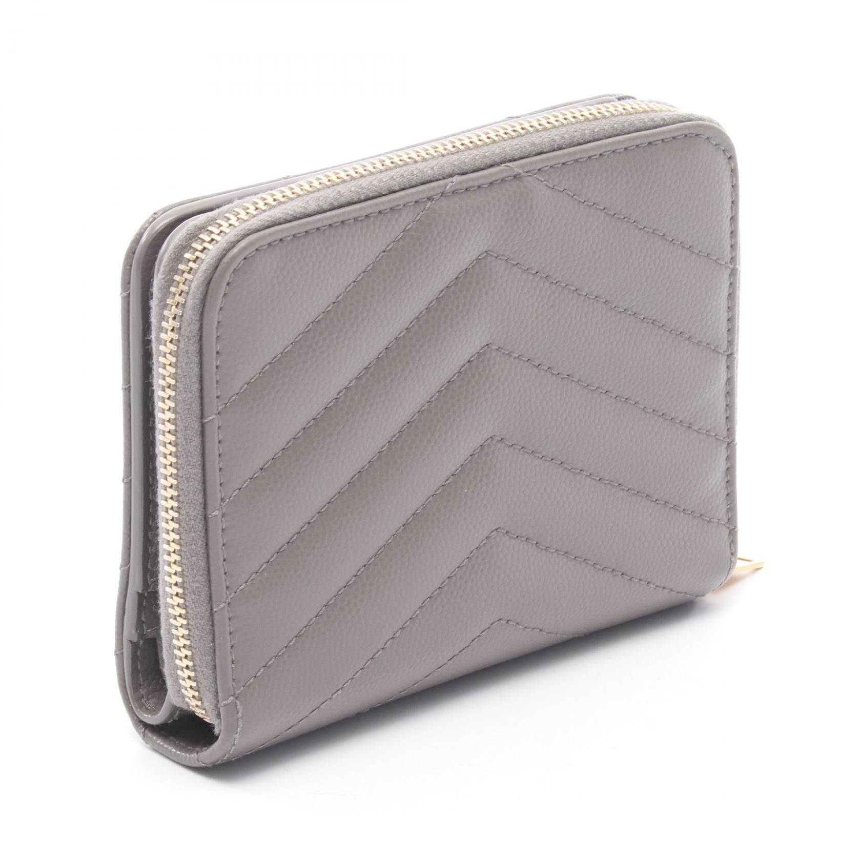 Yves Saint Laurent Yves Saint Laurent Saint Laurent Paris Monogram Leather Wallet Leather Short Wallet 668288 DUTY FREE for USA Size ONE SIZE - 2 Thumbnail