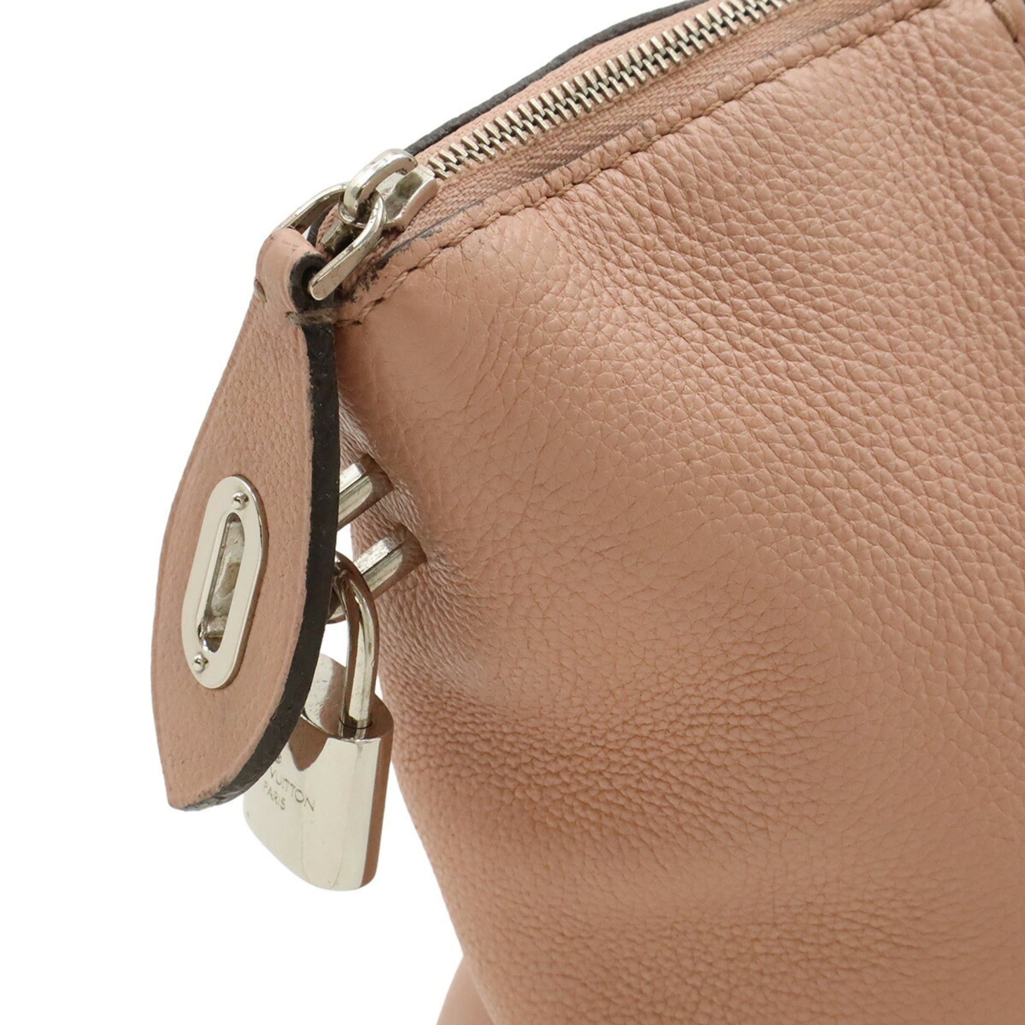 Louis Vuitton Louis Vuitton Parnasséa Lockit MM Tote Bag Handbag Veau Cachemire Leather Magnolia M94594 Size ONE SIZE - 6 Thumbnail