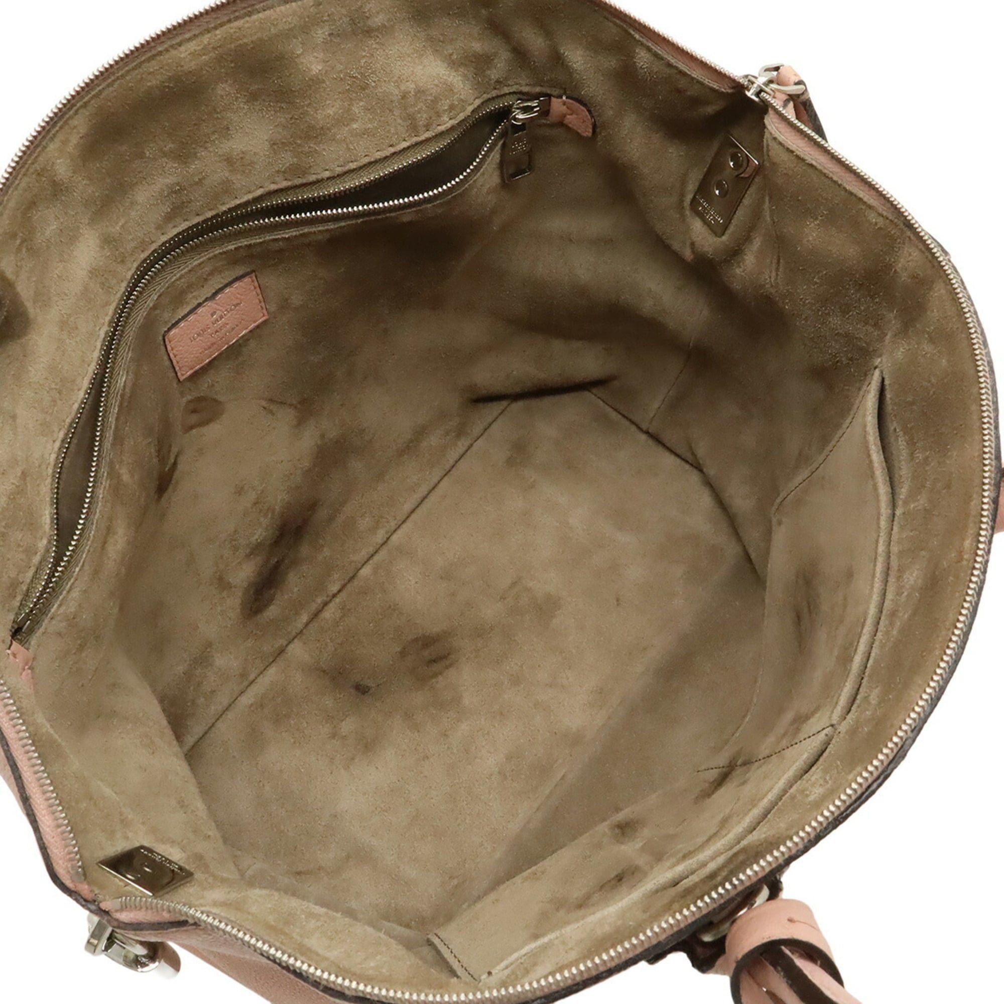 Louis Vuitton Louis Vuitton Parnasséa Lockit MM Tote Bag Handbag Veau Cachemire Leather Magnolia M94594 Size ONE SIZE - 7 Thumbnail