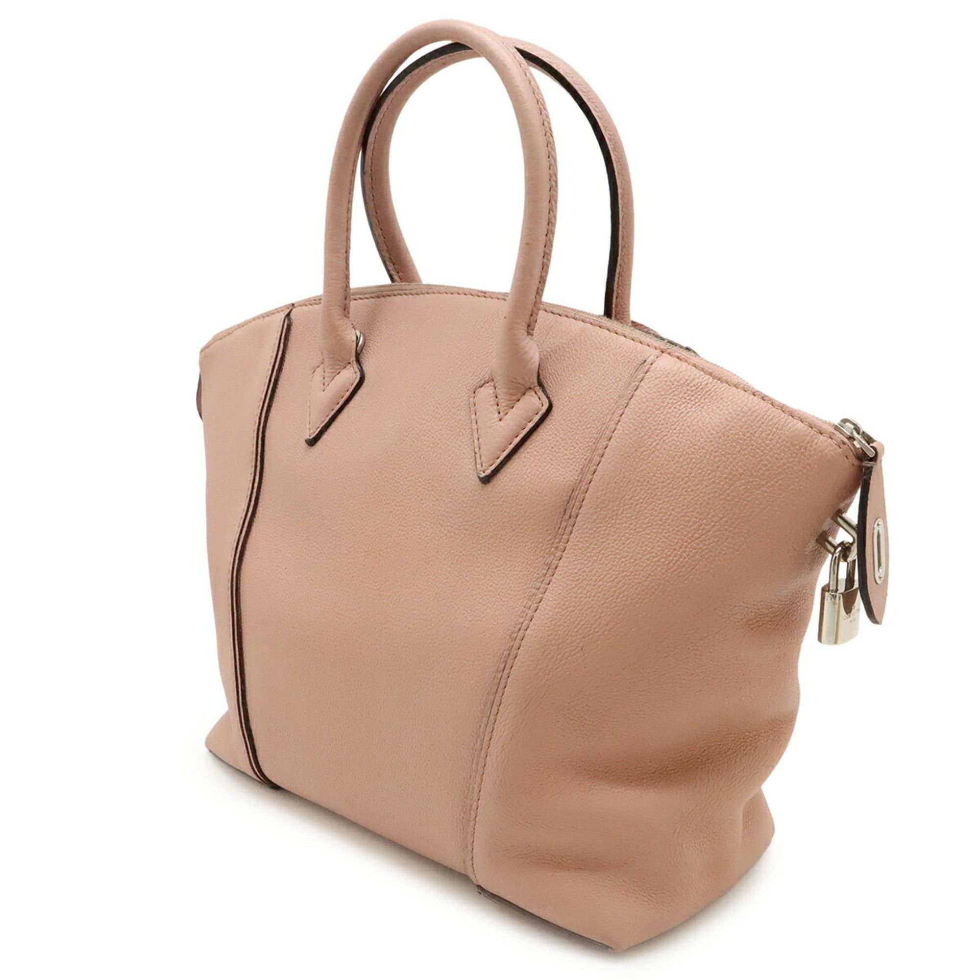 Louis Vuitton Louis Vuitton Parnasséa Lockit MM Tote Bag Handbag Veau Cachemire Leather Magnolia M94594 Size ONE SIZE - 3 Thumbnail