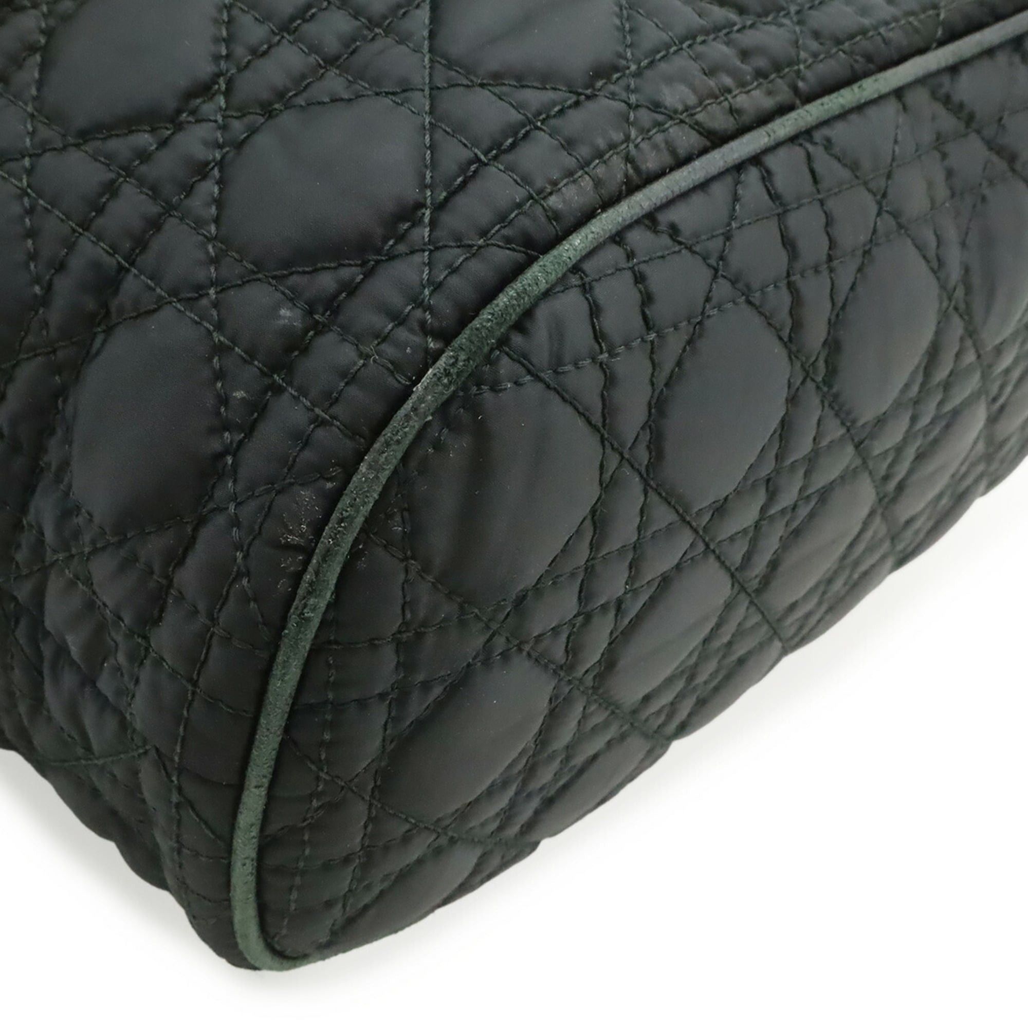 Dior Christian Dior Cannage Tote Bag, Chain Shoulder Leather, Black Size ONE SIZE - 4 Thumbnail