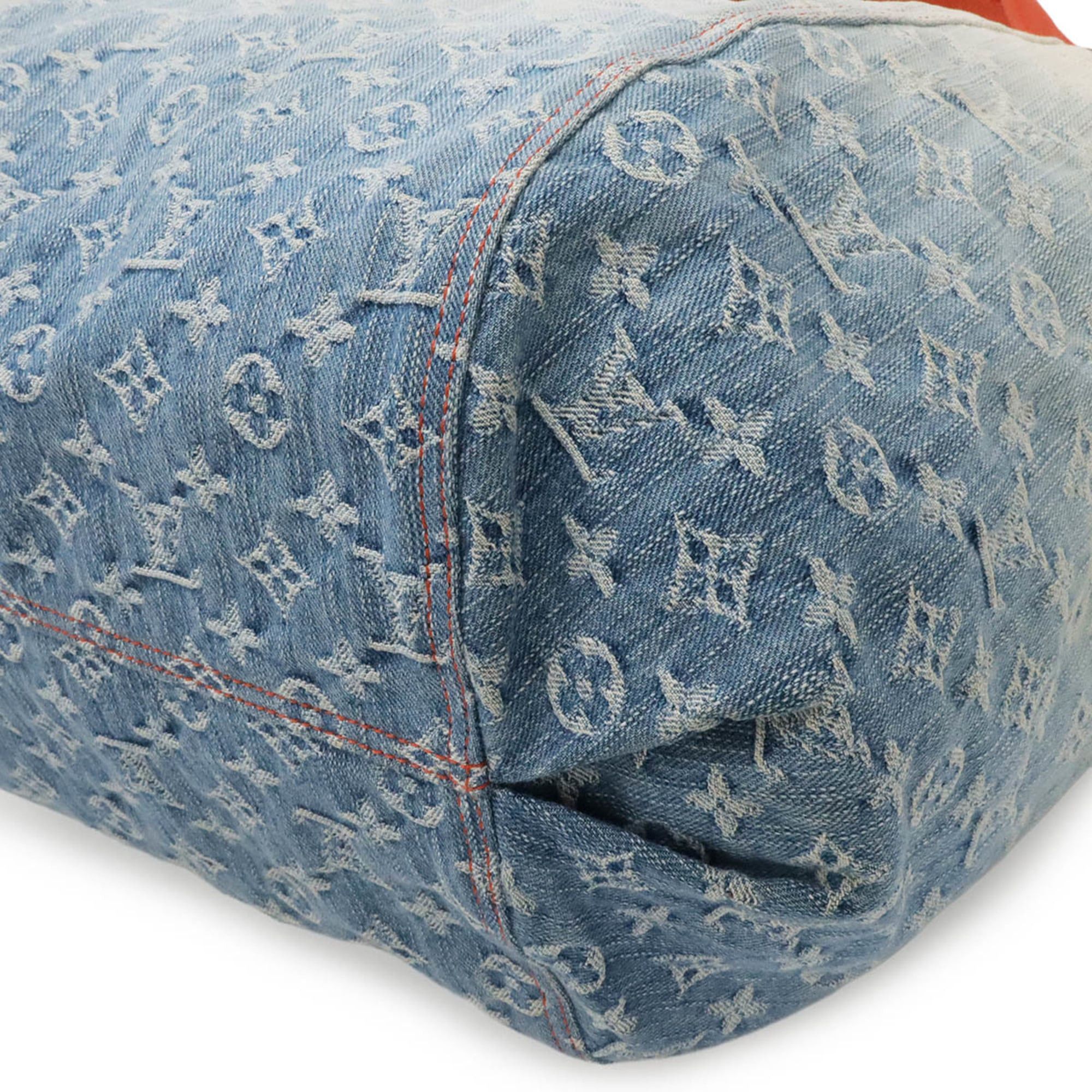 Louis Vuitton Louis Vuitton Monogram Denim Sunbeam Gradient Tote Bag Shoulder Blue M95020 Size ONE SIZE - 4 Thumbnail