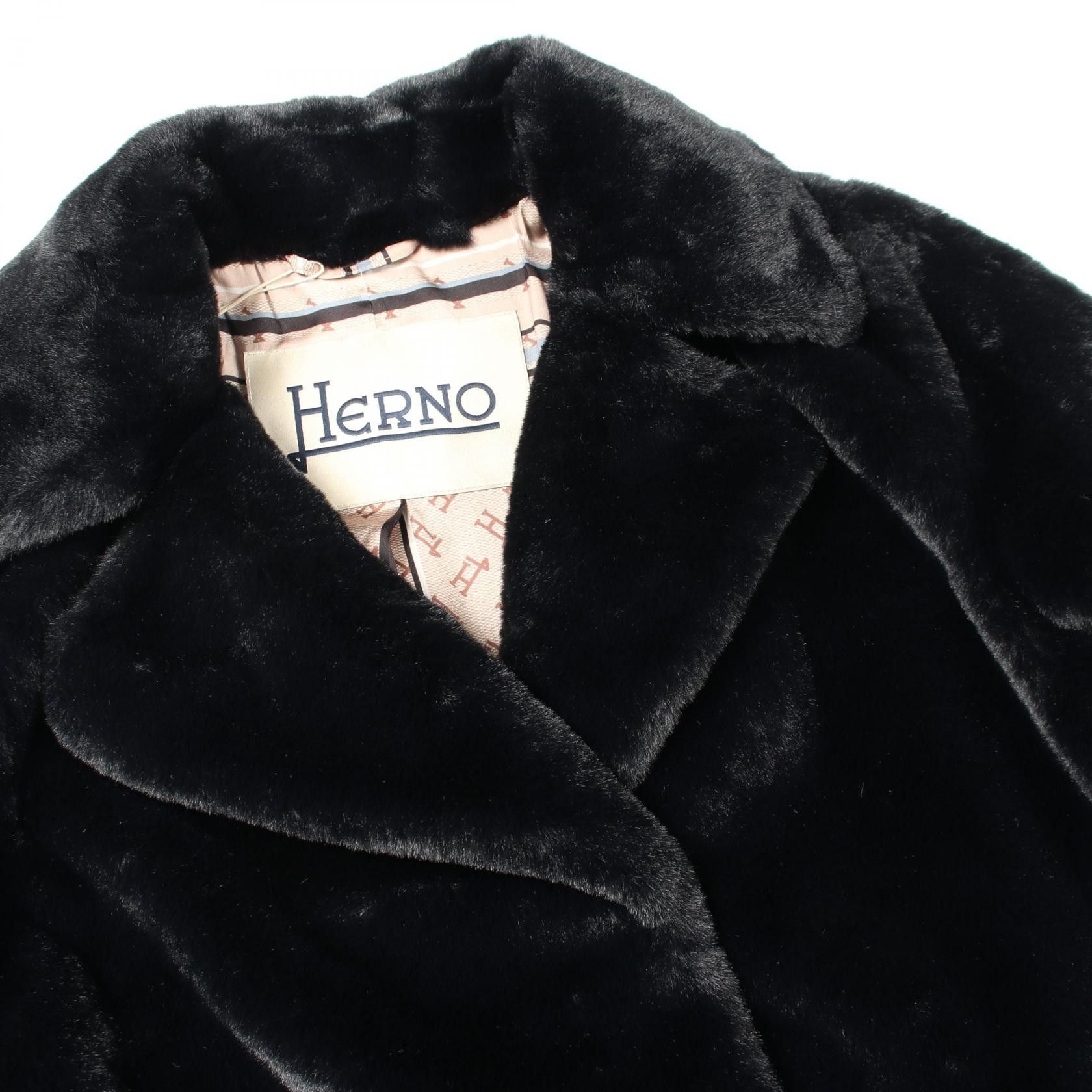 Other Other Herno SOFT FAUX FUR Polyester Coat Textile Outerwear GC000411D DUTY FREE for USA Size ONE SIZE - 7 Thumbnail