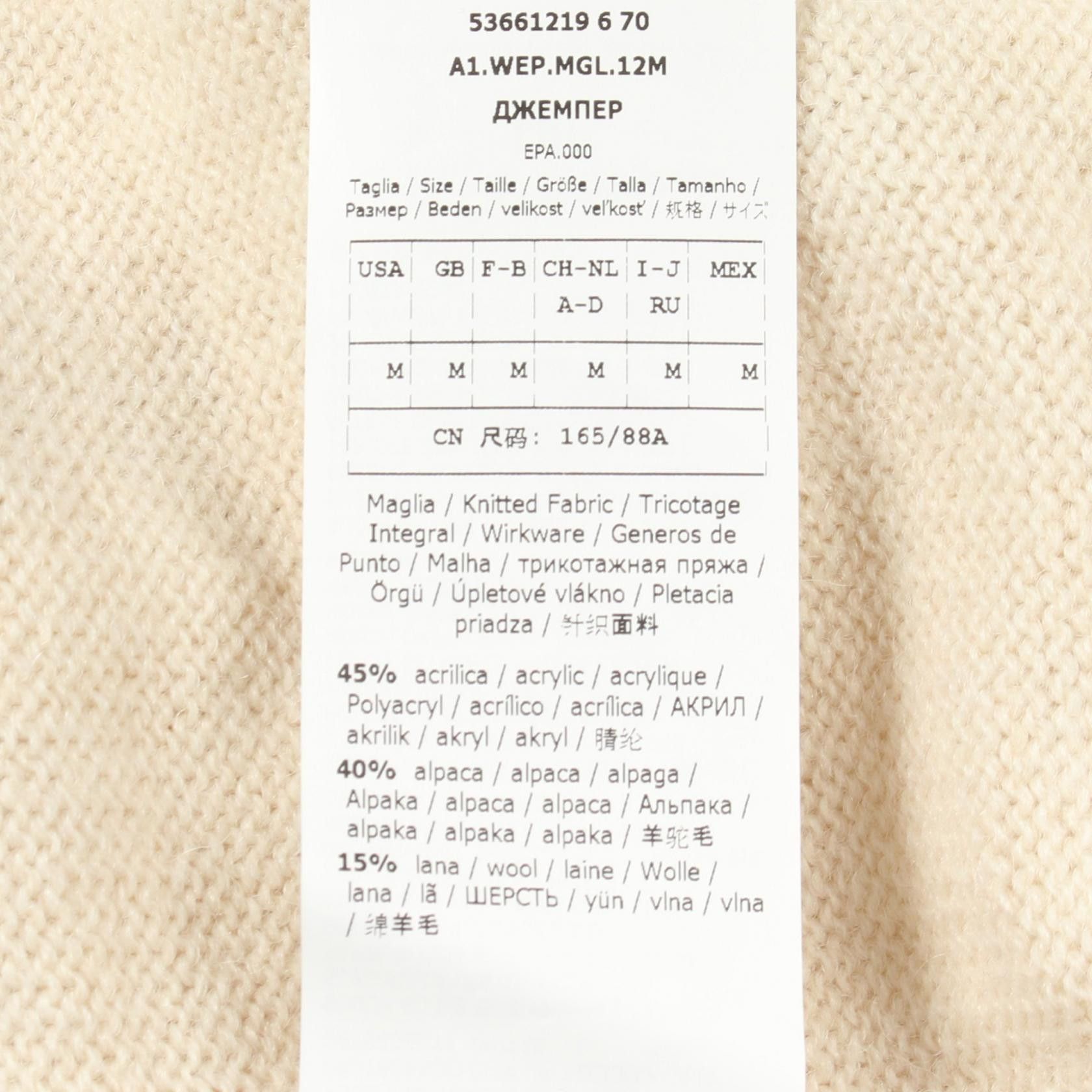 Max Mara MaxMara Weekend Max Mara ODESSA Alpaca Blend Knit Top Textile Tops DUTY FREE for USA Size ONE SIZE - 4 Thumbnail