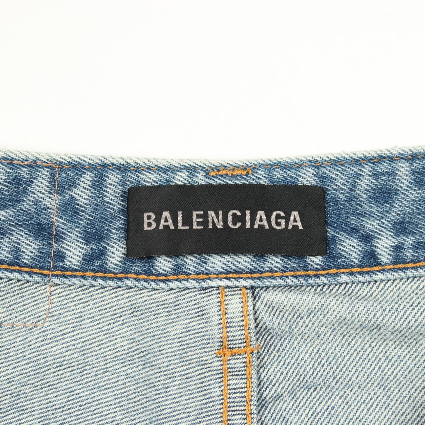 Balenciaga Balenciaga Balenciaga Cotton Denim Pants Textile Jeans DUTY FREE for USA Size ONE SIZE - 3 Thumbnail