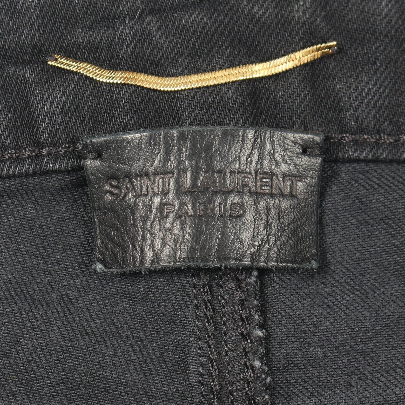 Yves Saint Laurent Yves Saint Laurent Saint Laurent Paris Cotton Denim Pants Textile Jeans 465479 DUTY FREE for USA Size ONE SIZE - 3 Thumbnail