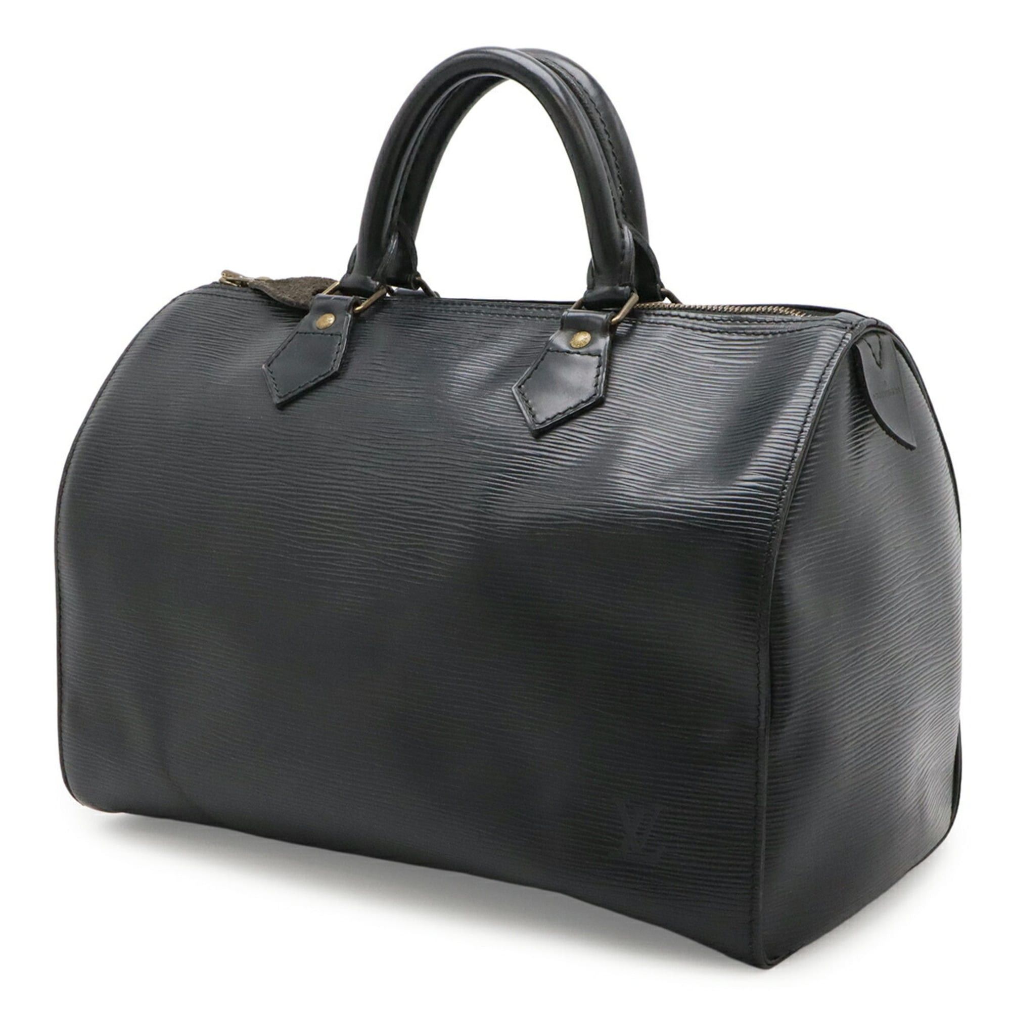 Louis Vuitton LOUIS VUITTON Epi Speedy 30 Handbag Boston Bag Leather Noir Black M59022 Size ONE SIZE - 3 Thumbnail
