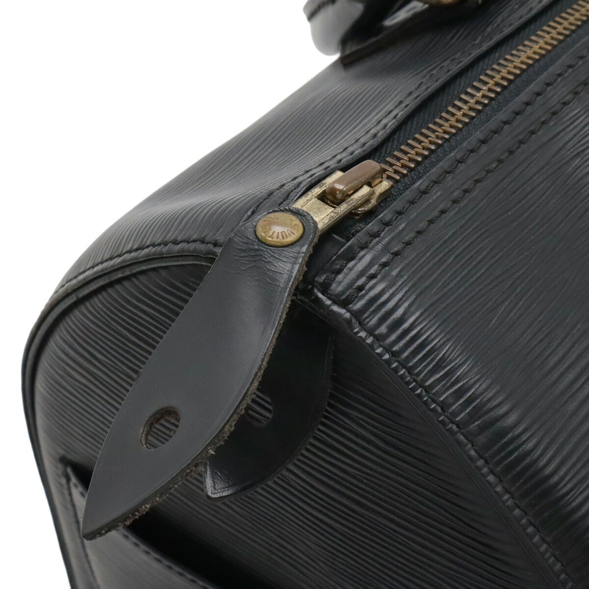 Louis Vuitton LOUIS VUITTON Epi Speedy 30 Handbag Boston Bag Leather Noir Black M59022 Size ONE SIZE - 6 Thumbnail