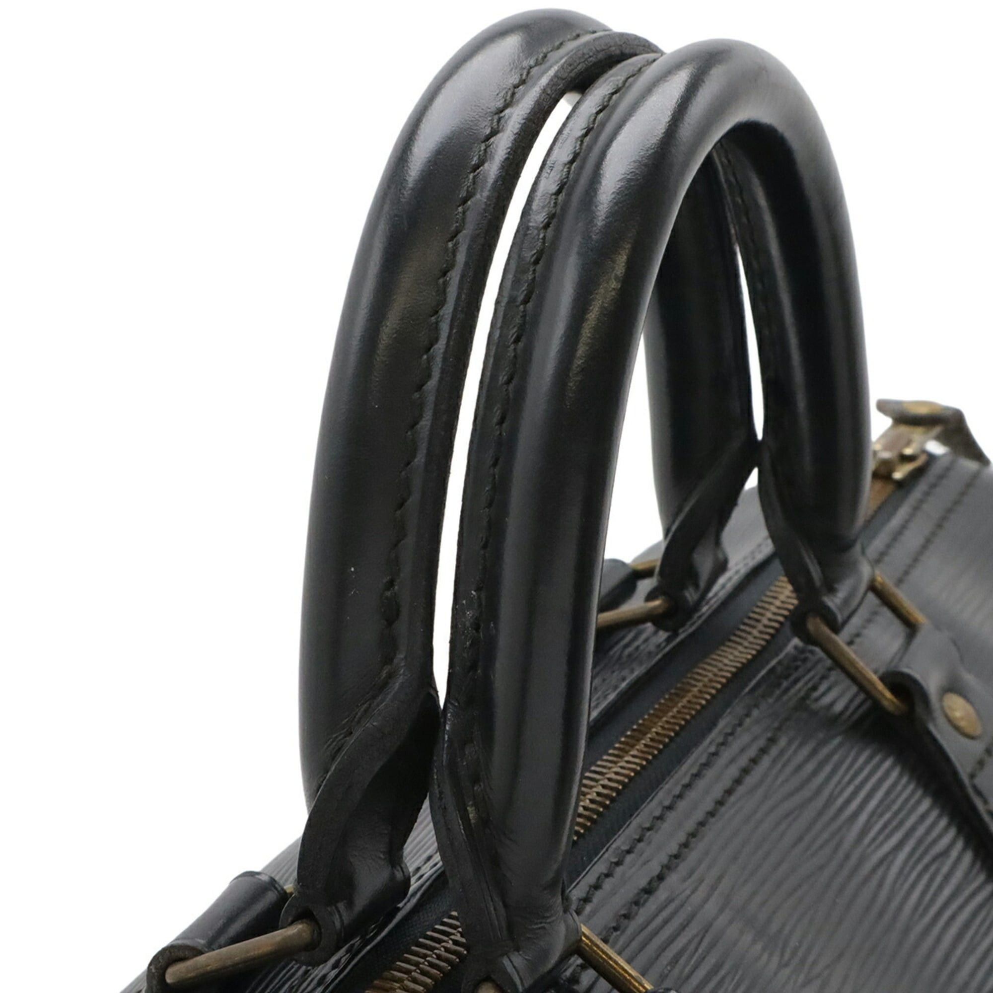 Louis Vuitton LOUIS VUITTON Epi Speedy 30 Handbag Boston Bag Leather Noir Black M59022 Size ONE SIZE - 7 Thumbnail