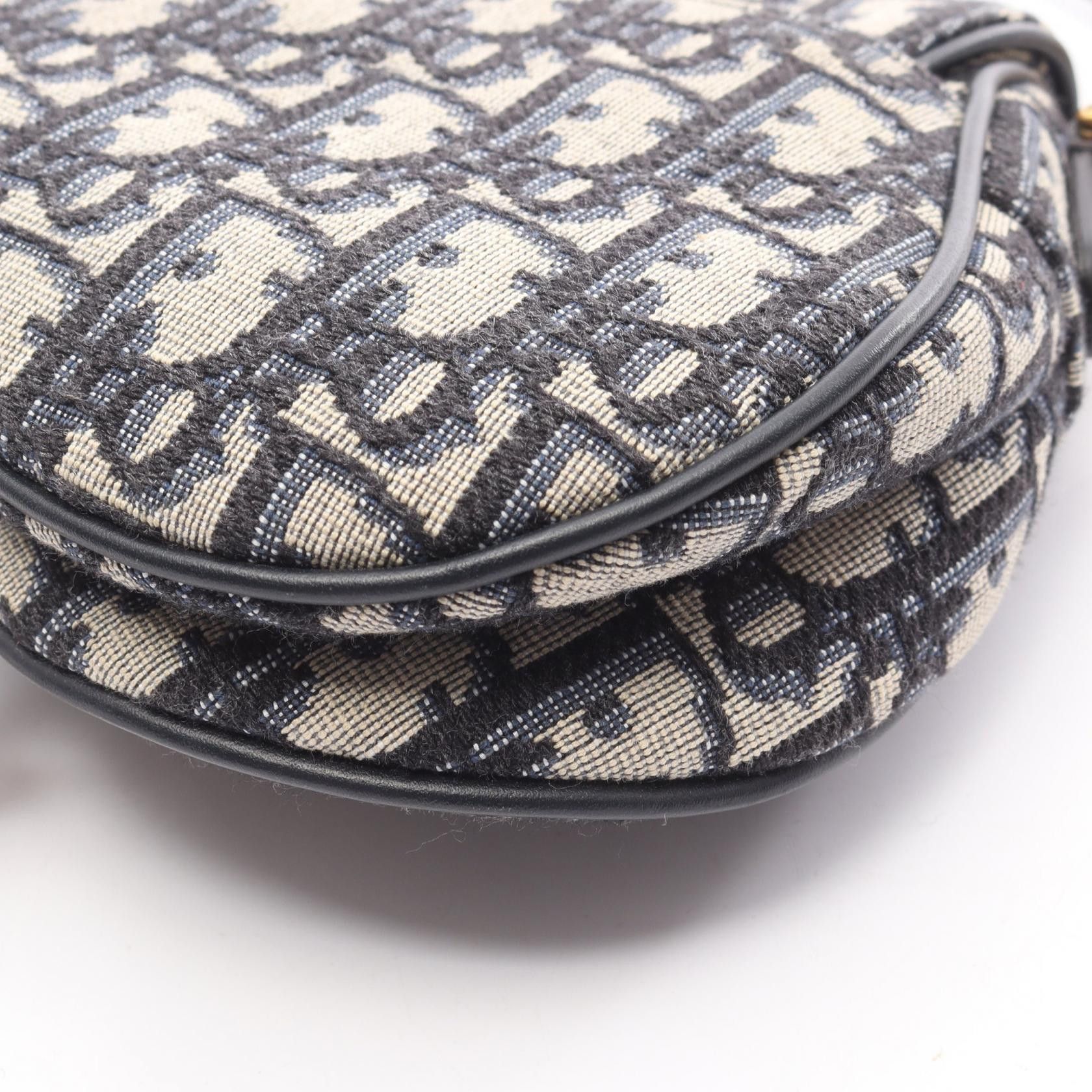 Dior Dior Dior Saddle Mini Oblique Jacquard Handbag Leather Handbag DUTY FREE for USA Size ONE SIZE - 7 Thumbnail