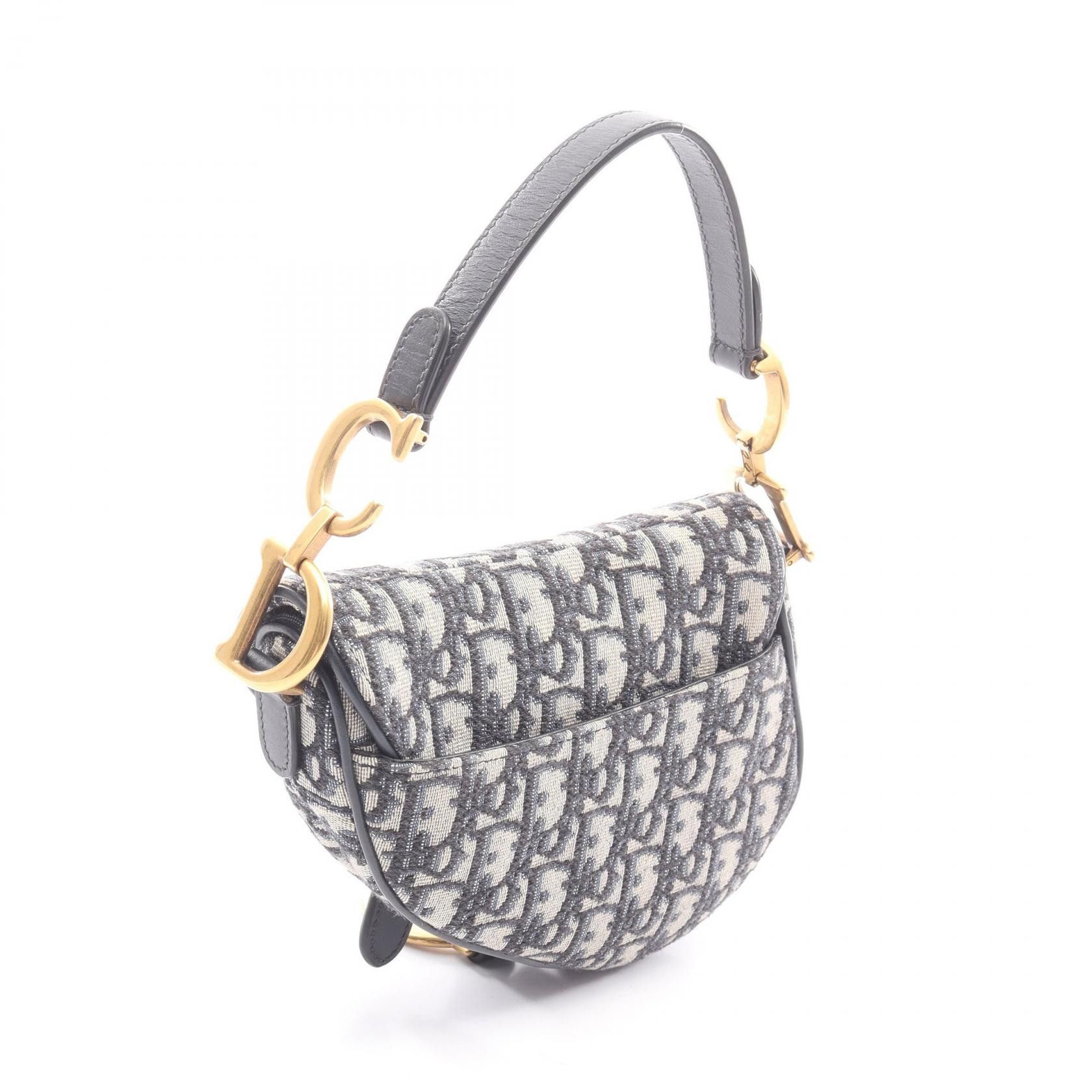 Dior Dior Dior Saddle Mini Oblique Jacquard Handbag Leather Handbag DUTY FREE for USA Size ONE SIZE - 2 Thumbnail