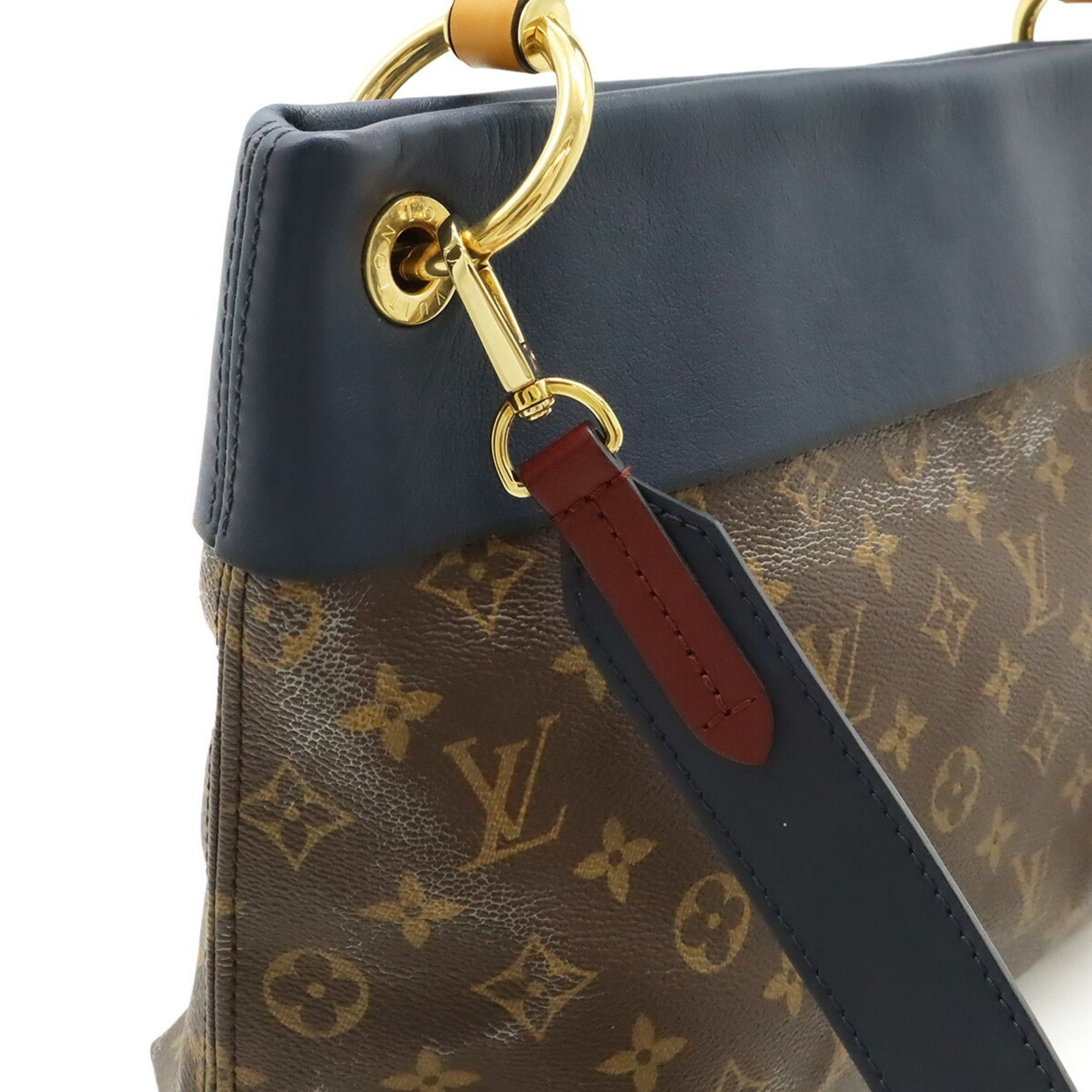 Louis Vuitton Louis Vuitton Monogram Tuileries Besace Handbag Shoulder Bag Leather Marine Bordeaux M43441 Size ONE SIZE - 6 Thumbnail