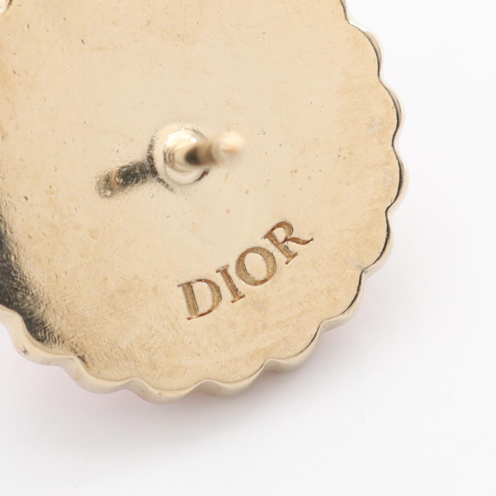 Dior Dior Dior Petit CD Baroque Earrings Metal Earrings DUTY FREE for USA Size ONE SIZE - 3 Thumbnail