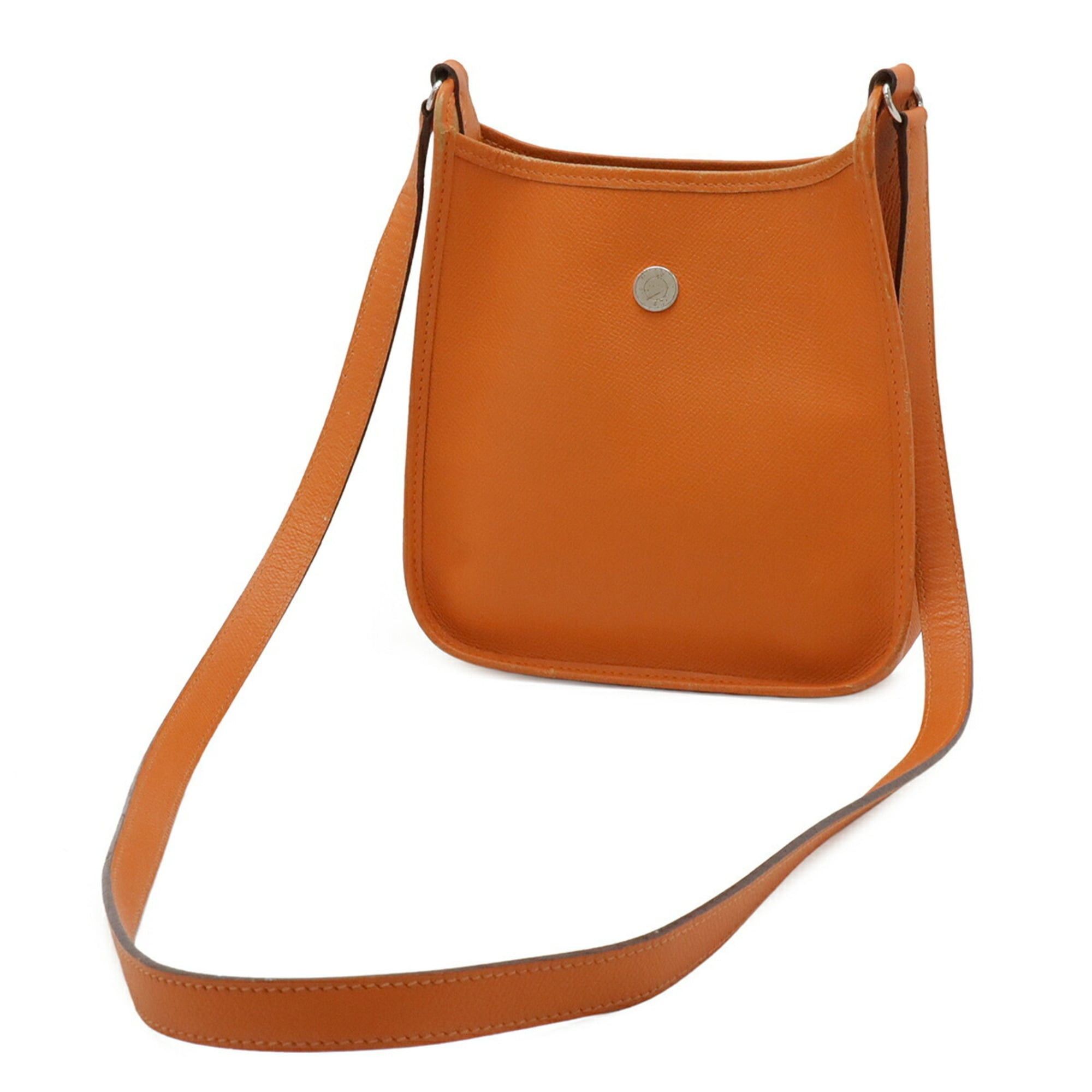 Hermes HERMES Vespa TPM Shoulder Bag/Pochette, Leather, Orange, □H Stamp Size ONE SIZE - 3 Thumbnail