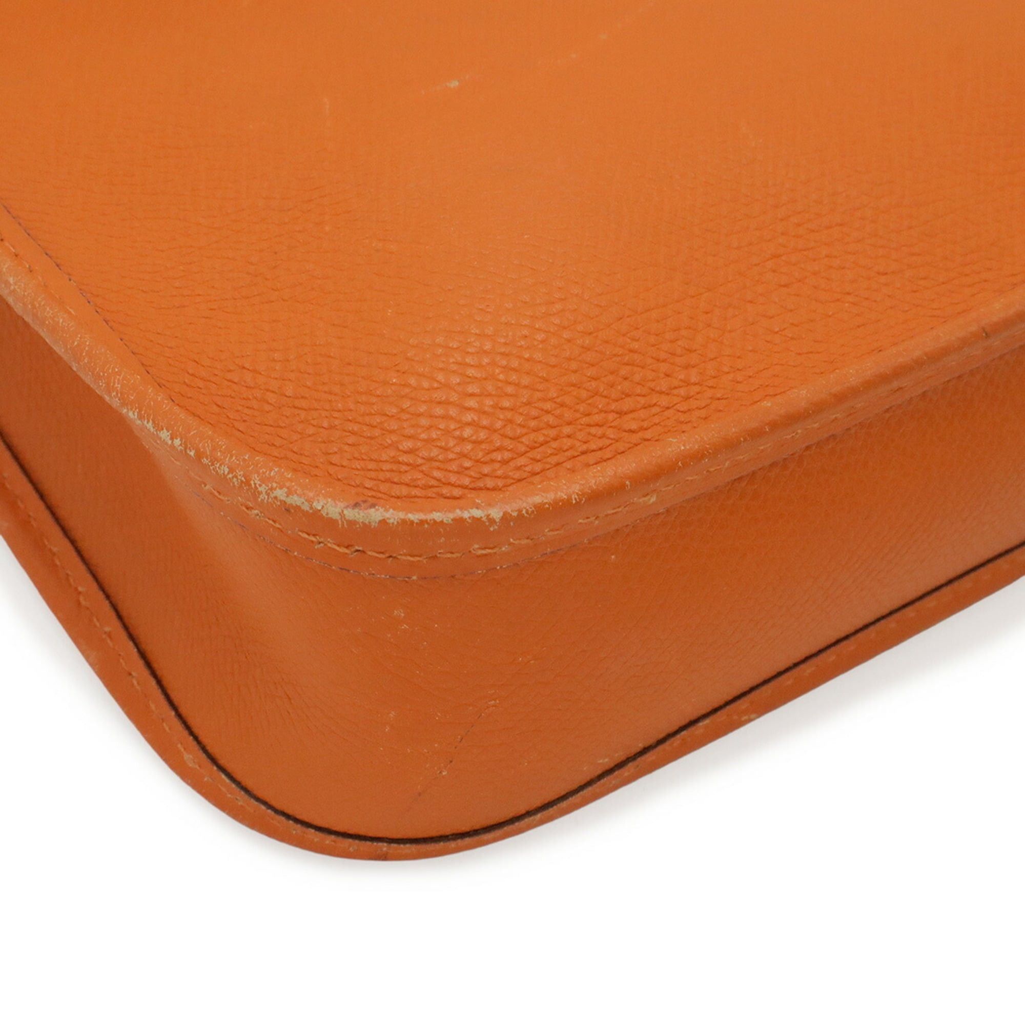 Hermes HERMES Vespa TPM Shoulder Bag/Pochette, Leather, Orange, □H Stamp Size ONE SIZE - 4 Thumbnail