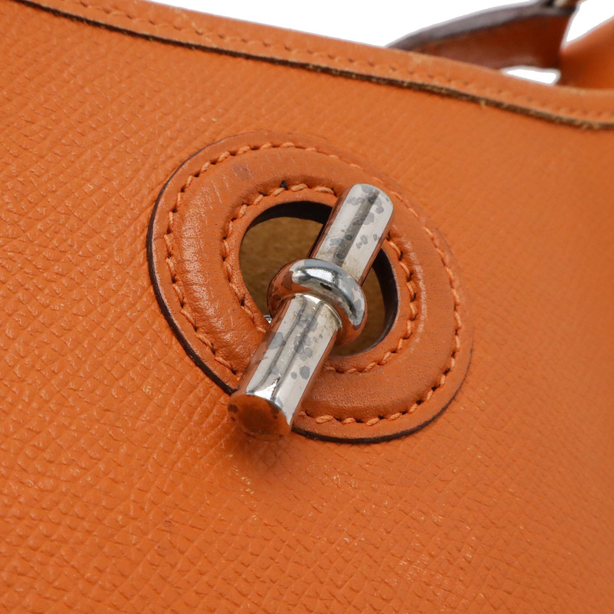 Hermes HERMES Vespa TPM Shoulder Bag/Pochette, Leather, Orange, □H Stamp Size ONE SIZE - 6 Thumbnail