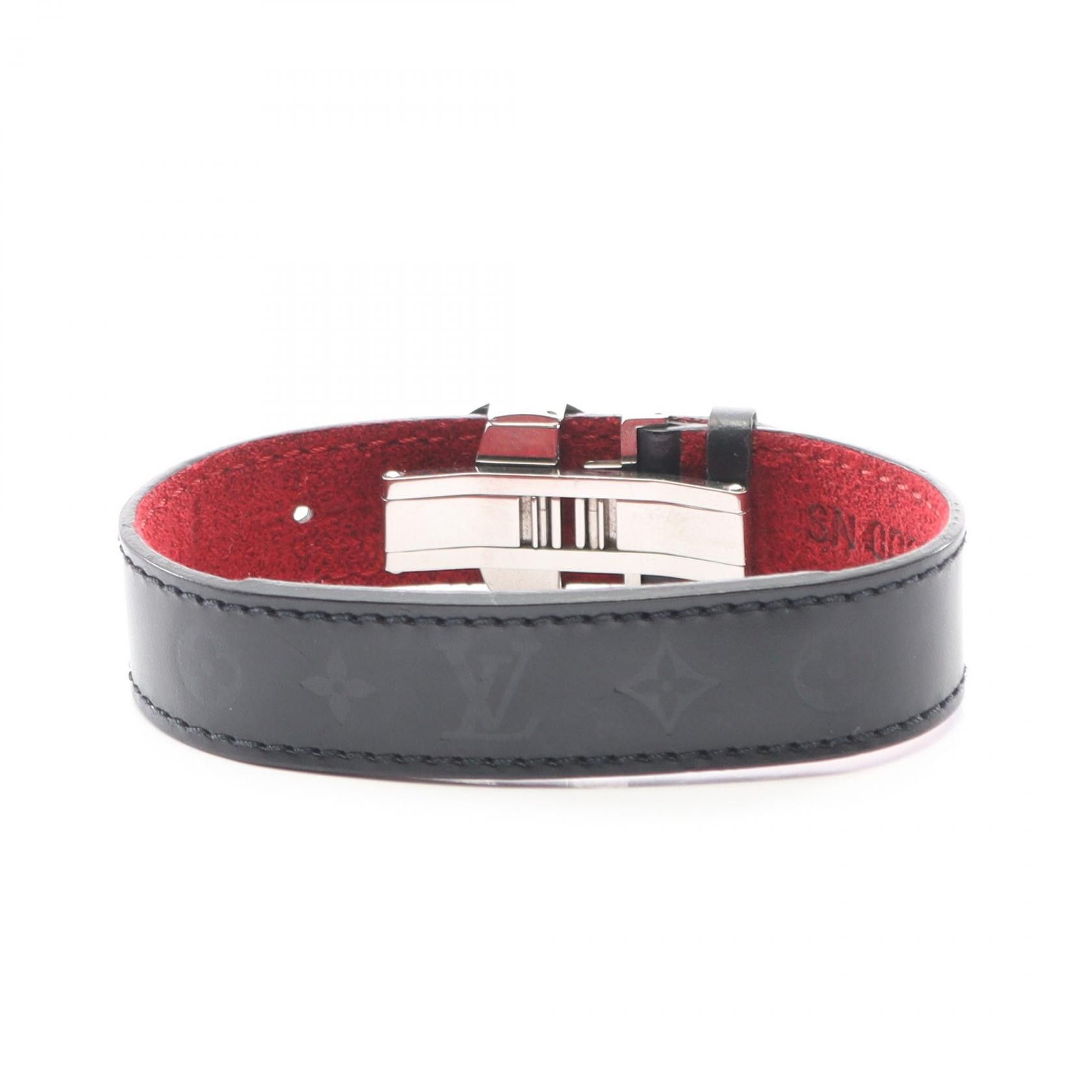 Louis Vuitton Louis Vuitton Louis Vuitton Brasle Voeux Goodluck Leather Stainless Steel Bracelet Leather Bracelet M64447 DUTY FREE for USA Size ONE SIZE - 2 Thumbnail