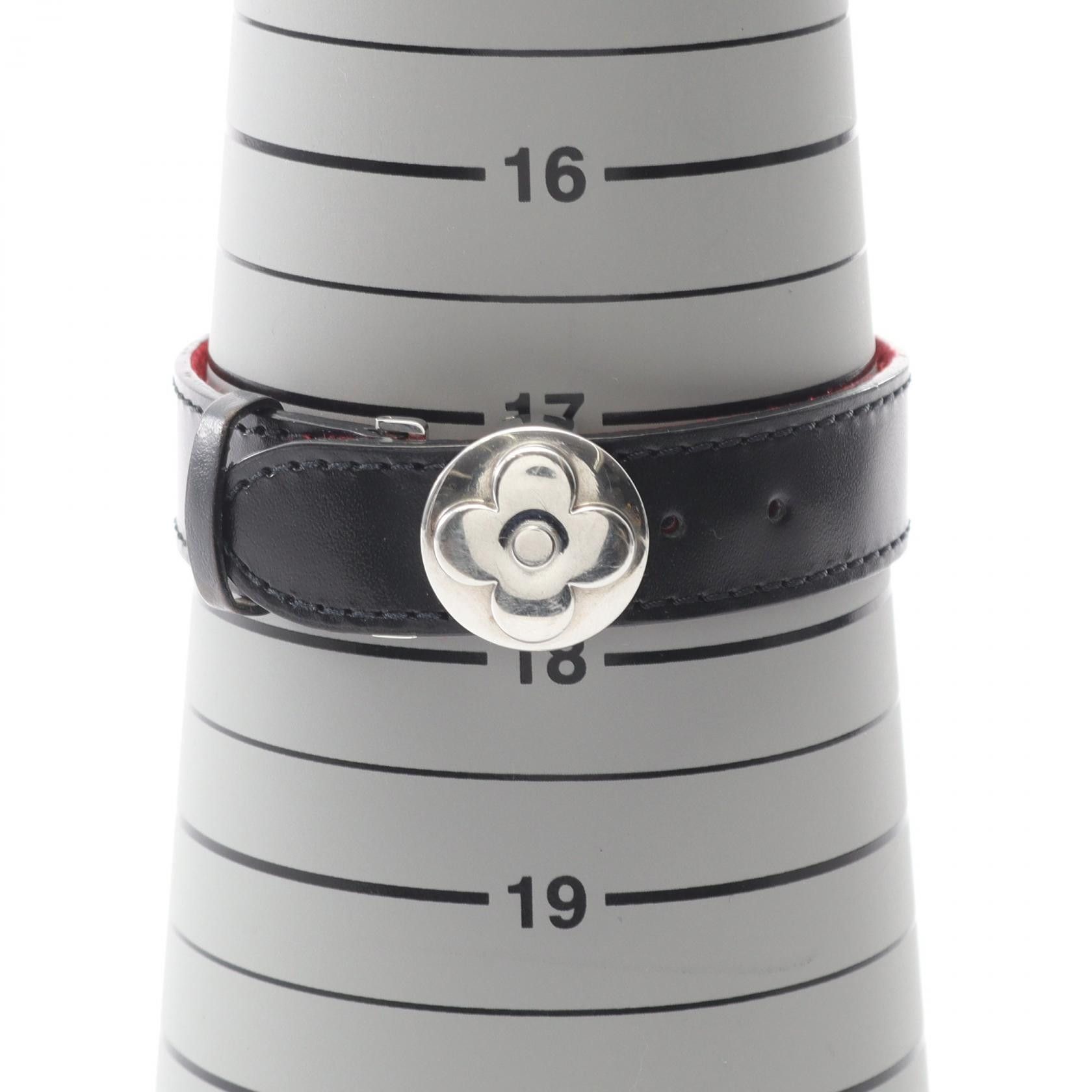 Louis Vuitton Louis Vuitton Louis Vuitton Brasle Voeux Goodluck Leather Stainless Steel Bracelet Leather Bracelet M64447 DUTY FREE for USA Size ONE SIZE - 6 Thumbnail