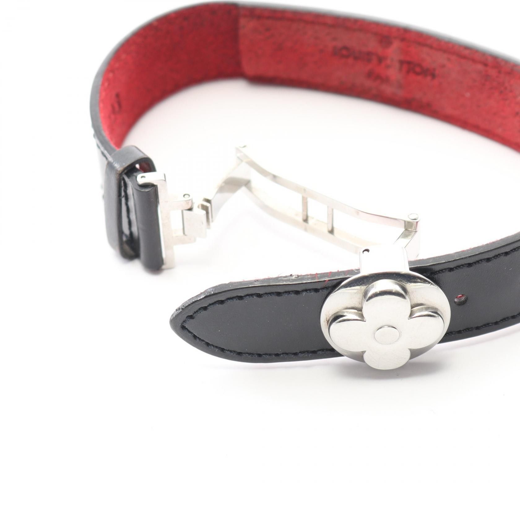Louis Vuitton Louis Vuitton Louis Vuitton Brasle Voeux Goodluck Leather Stainless Steel Bracelet Leather Bracelet M64447 DUTY FREE for USA Size ONE SIZE - 3 Thumbnail