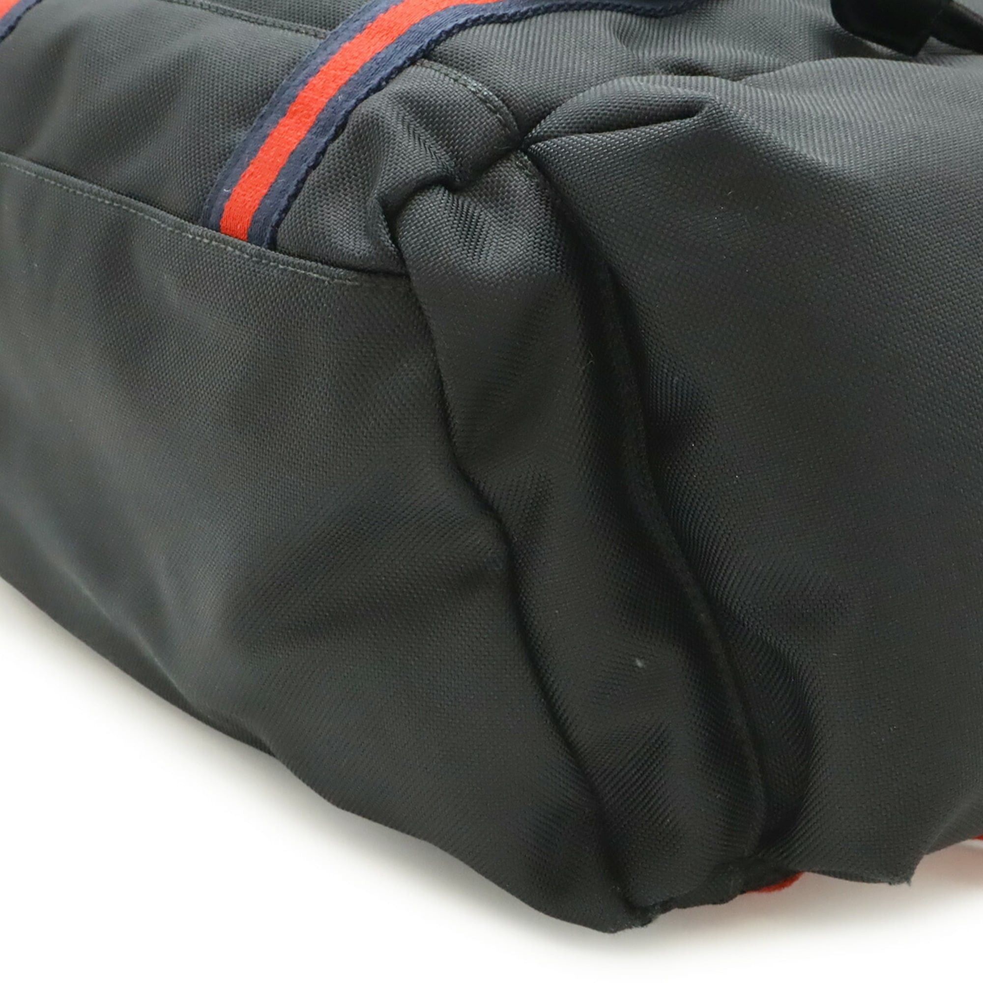 Gucci GUCCI Techno Canvas Web Line Sherry Cat Head Backpack Rucksack Leather Black 429037 Size ONE SIZE - 4 Thumbnail
