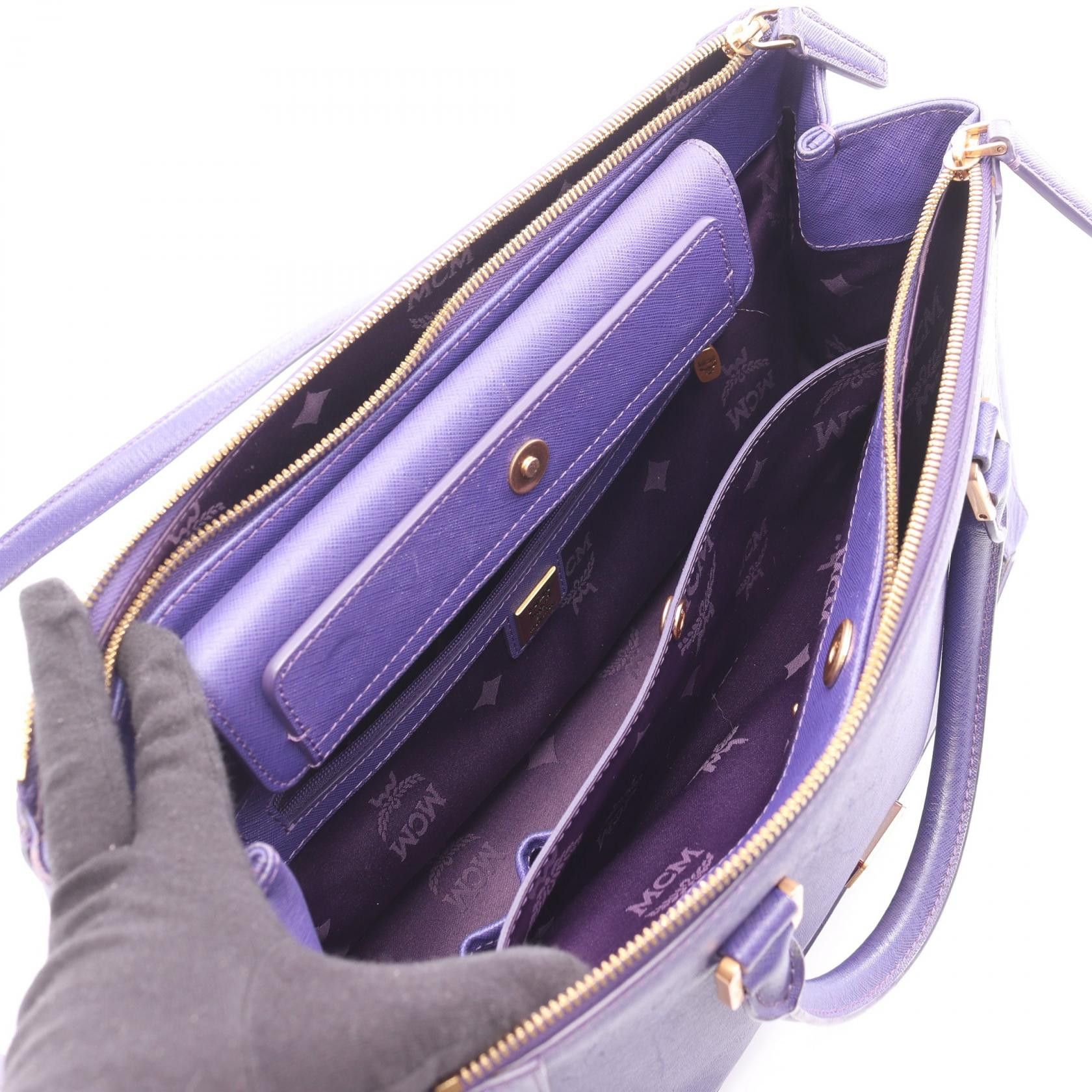 MCM MCM MCM Nuovo Leather 2way Handbag Leather Handbag DUTY FREE for USA Size ONE SIZE - 3 Thumbnail
