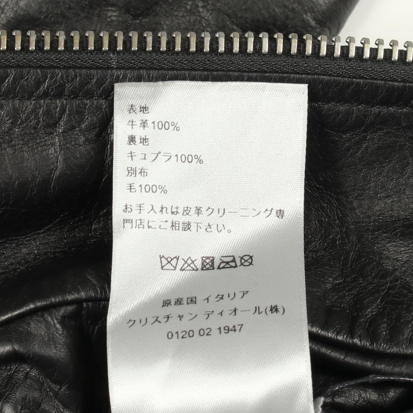 Dior Dior Dior Calfskin Jacket Leather Outerwear 013L408A0384 DUTY FREE for USA Size ONE SIZE - 4 Thumbnail