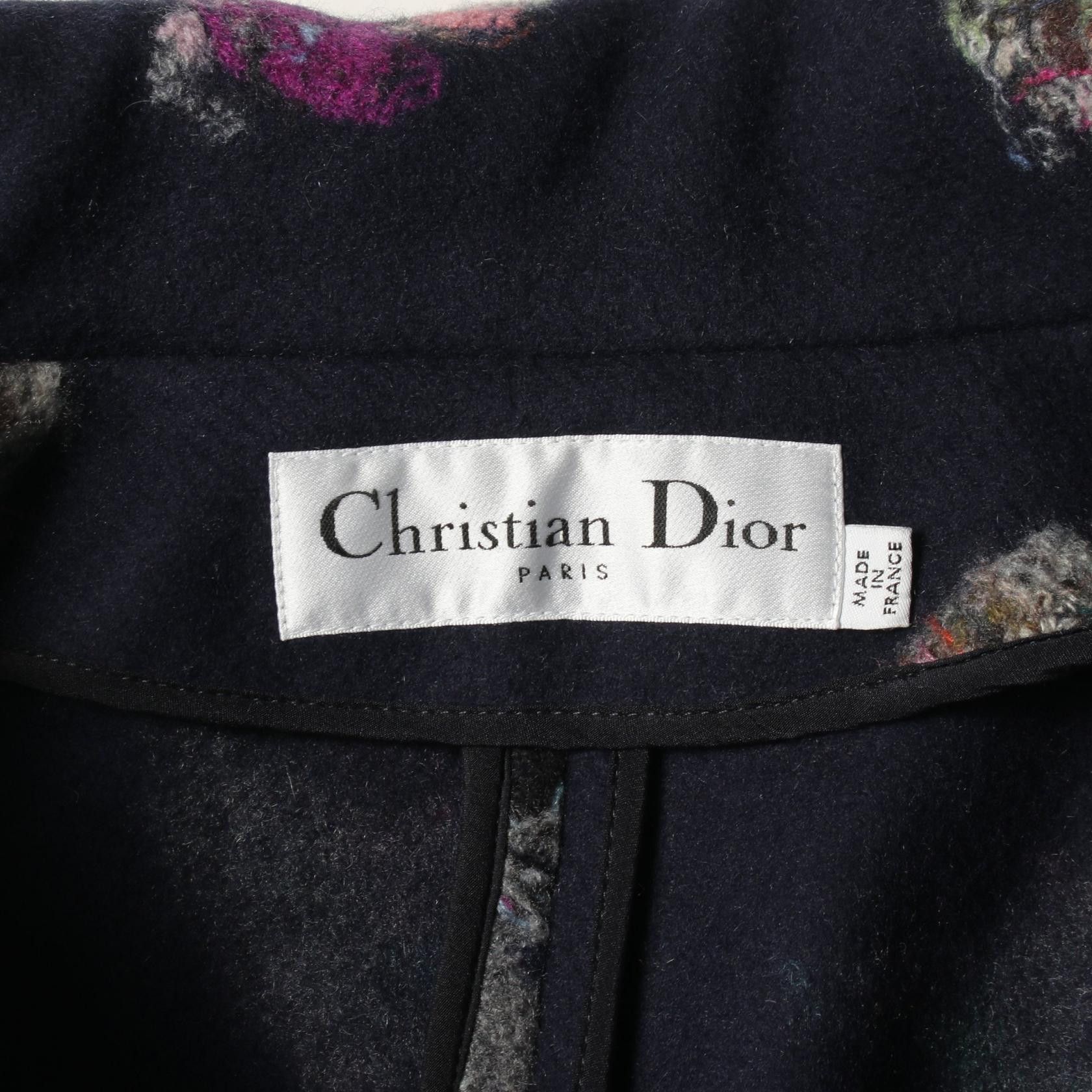 Dior Dior Christian Dior Wool Cashmere Coat Textile Outerwear 151M53A1149 DUTY FREE for USA Size ONE SIZE - 3 Thumbnail
